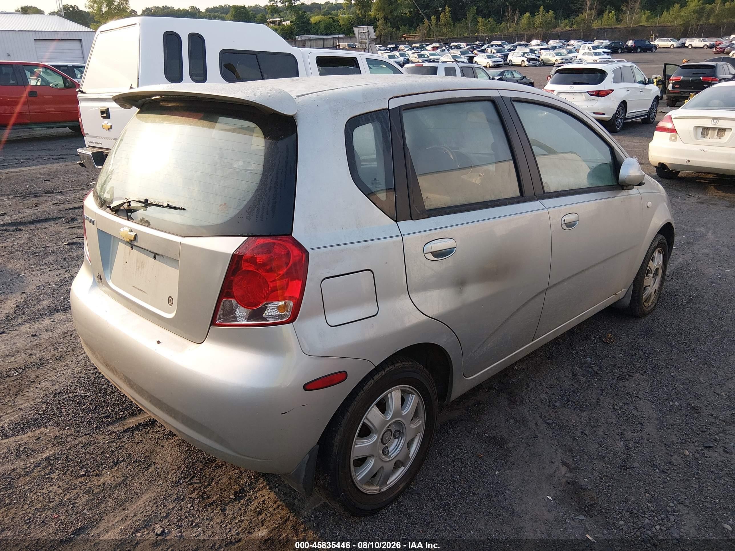 2005 Chevrolet Aveo Lt Silver vin: KL1TG62675B440961