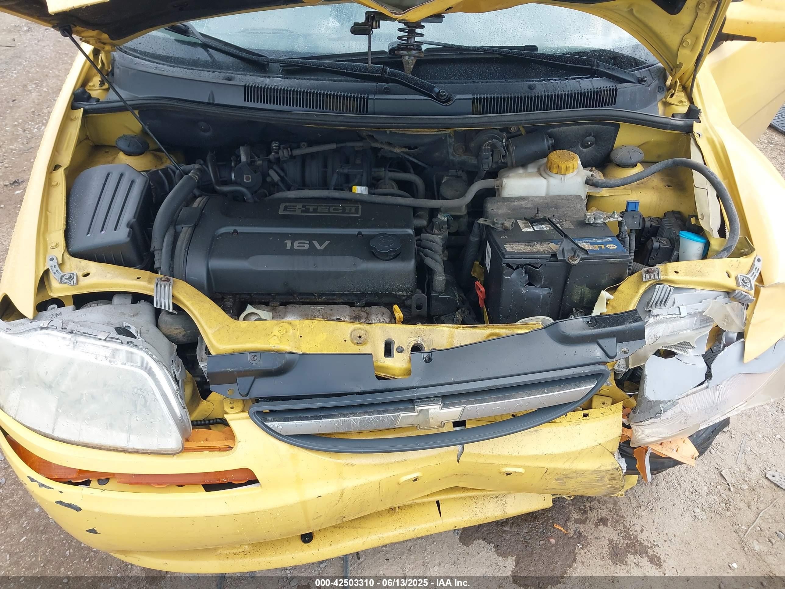 2005 Chevrolet Aveo Lt Yellow vin: KL1TG626X5B307322