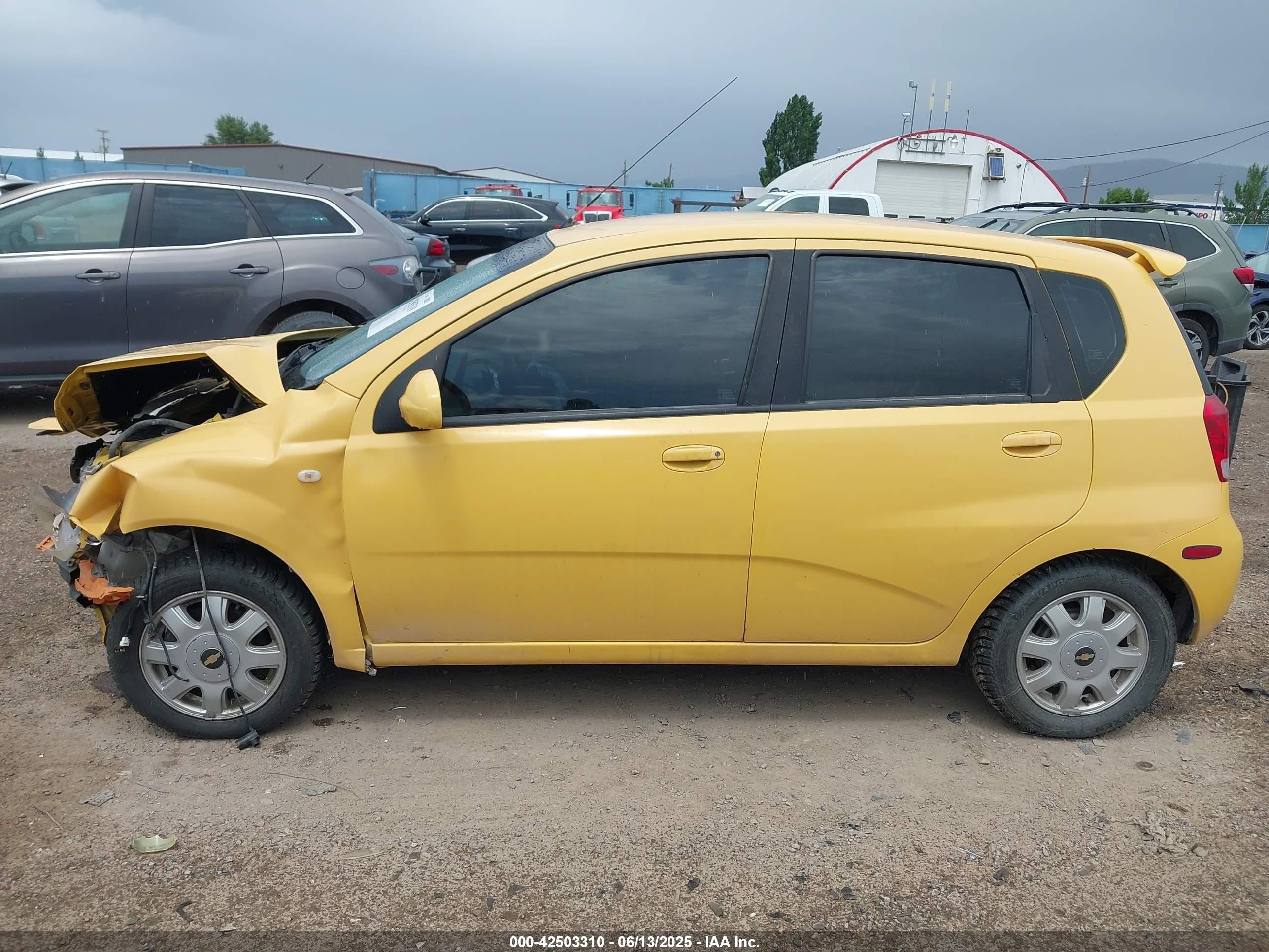 2005 Chevrolet Aveo Lt Yellow vin: KL1TG626X5B307322