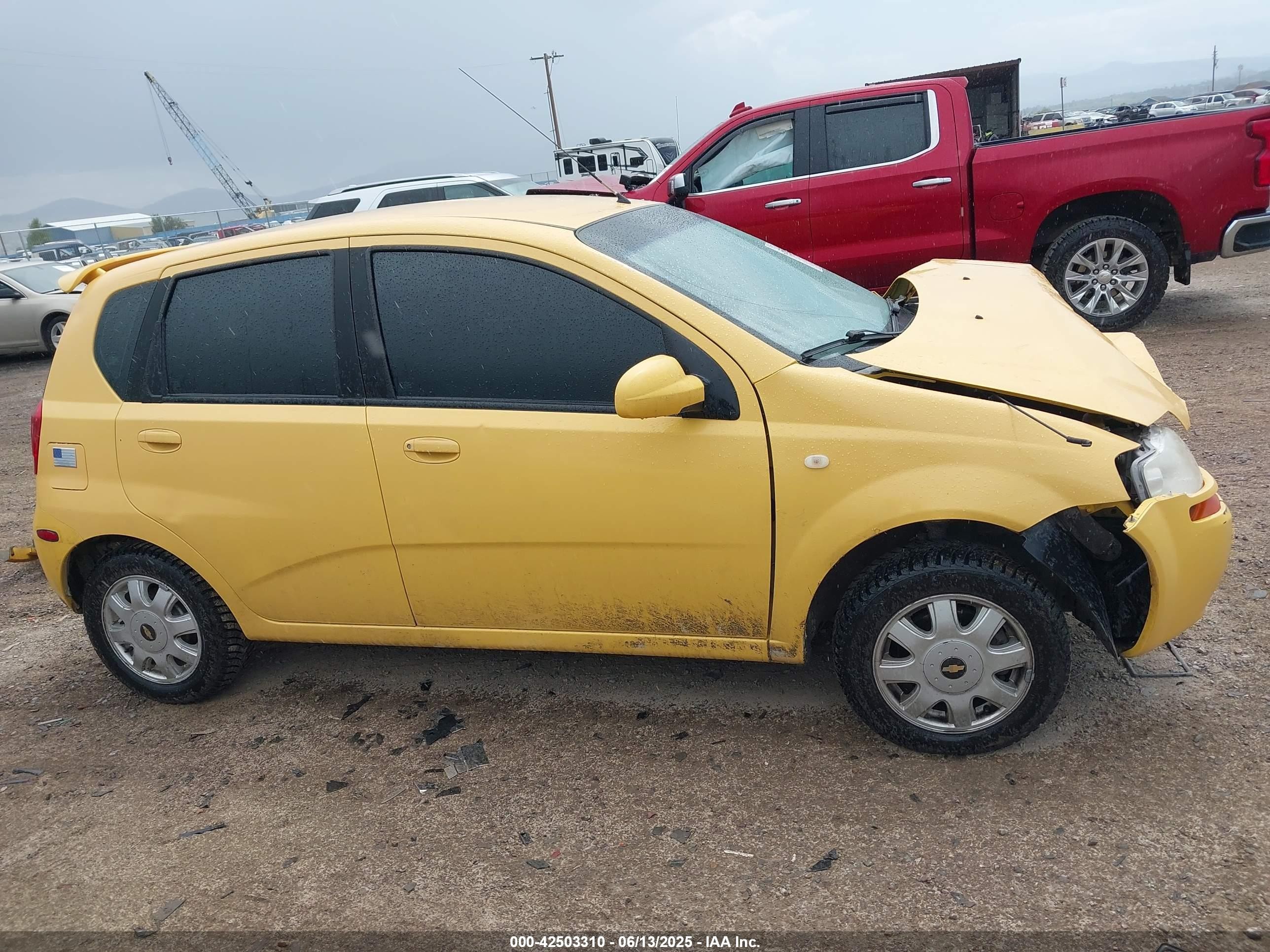 2005 Chevrolet Aveo Lt Yellow vin: KL1TG626X5B307322