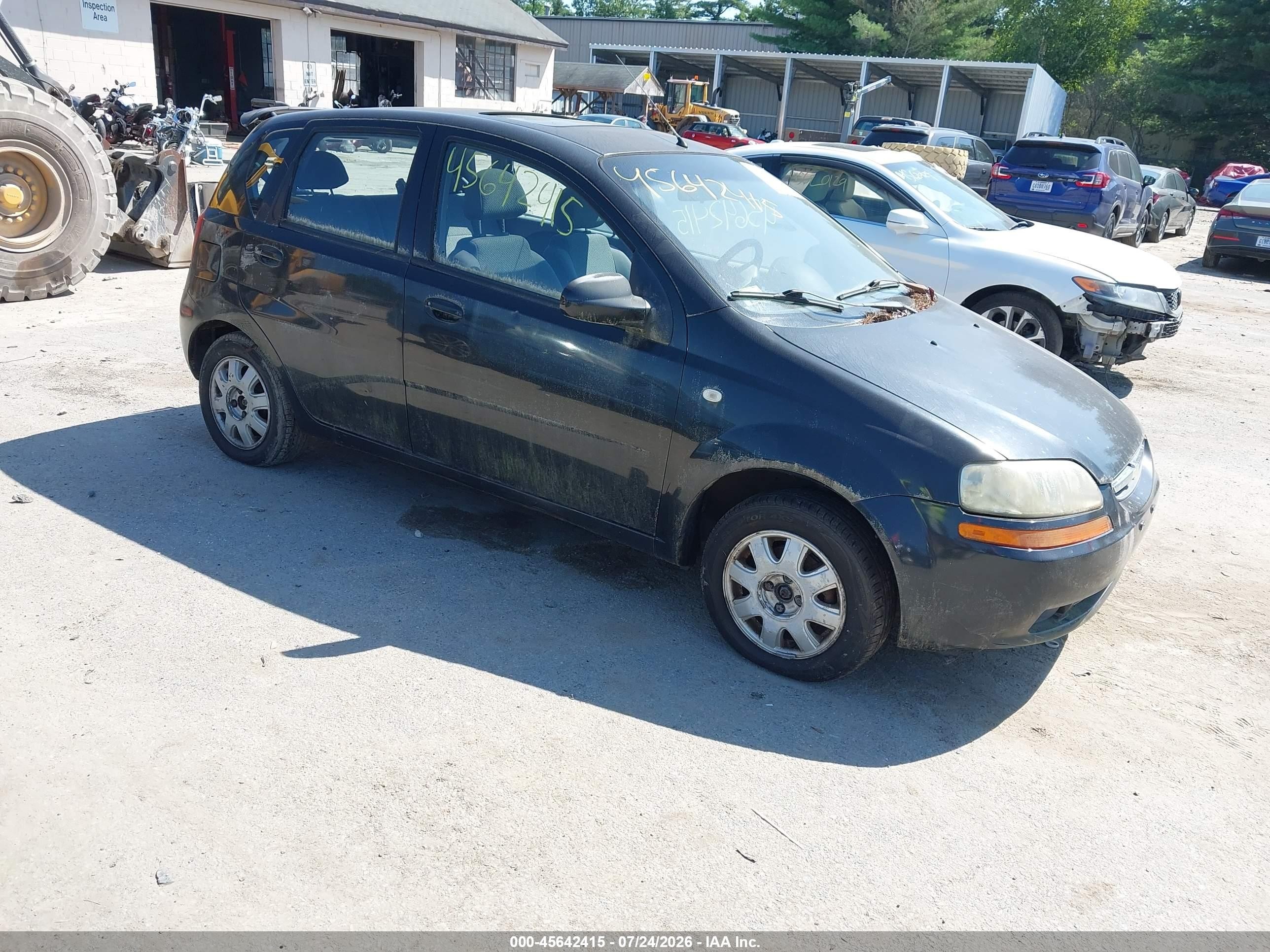 2005 Chevrolet Aveo Lt Black vin: KL1TG626X5B428948