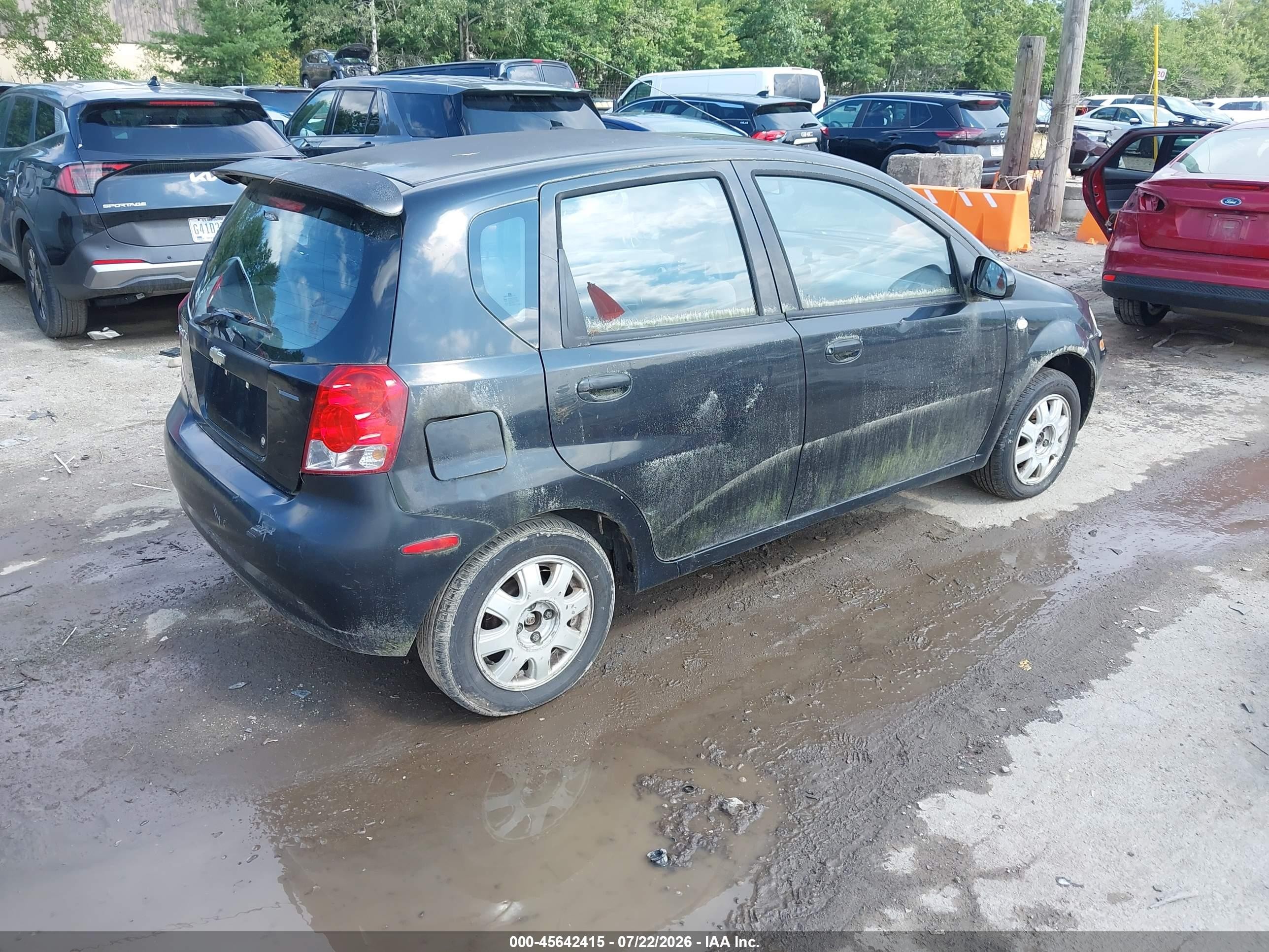 2005 Chevrolet Aveo Lt Black vin: KL1TG626X5B428948