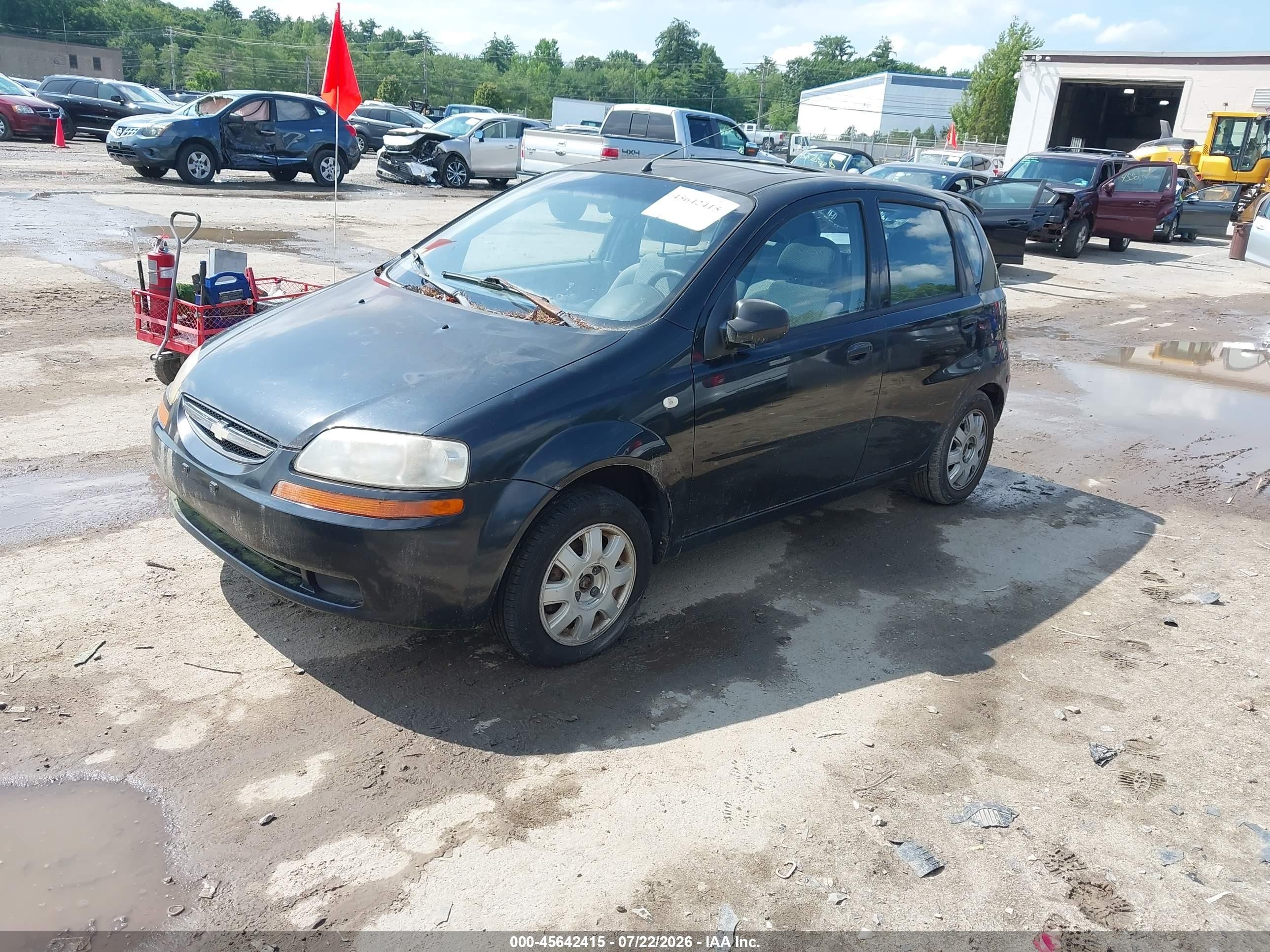 2005 Chevrolet Aveo Lt Black vin: KL1TG626X5B428948