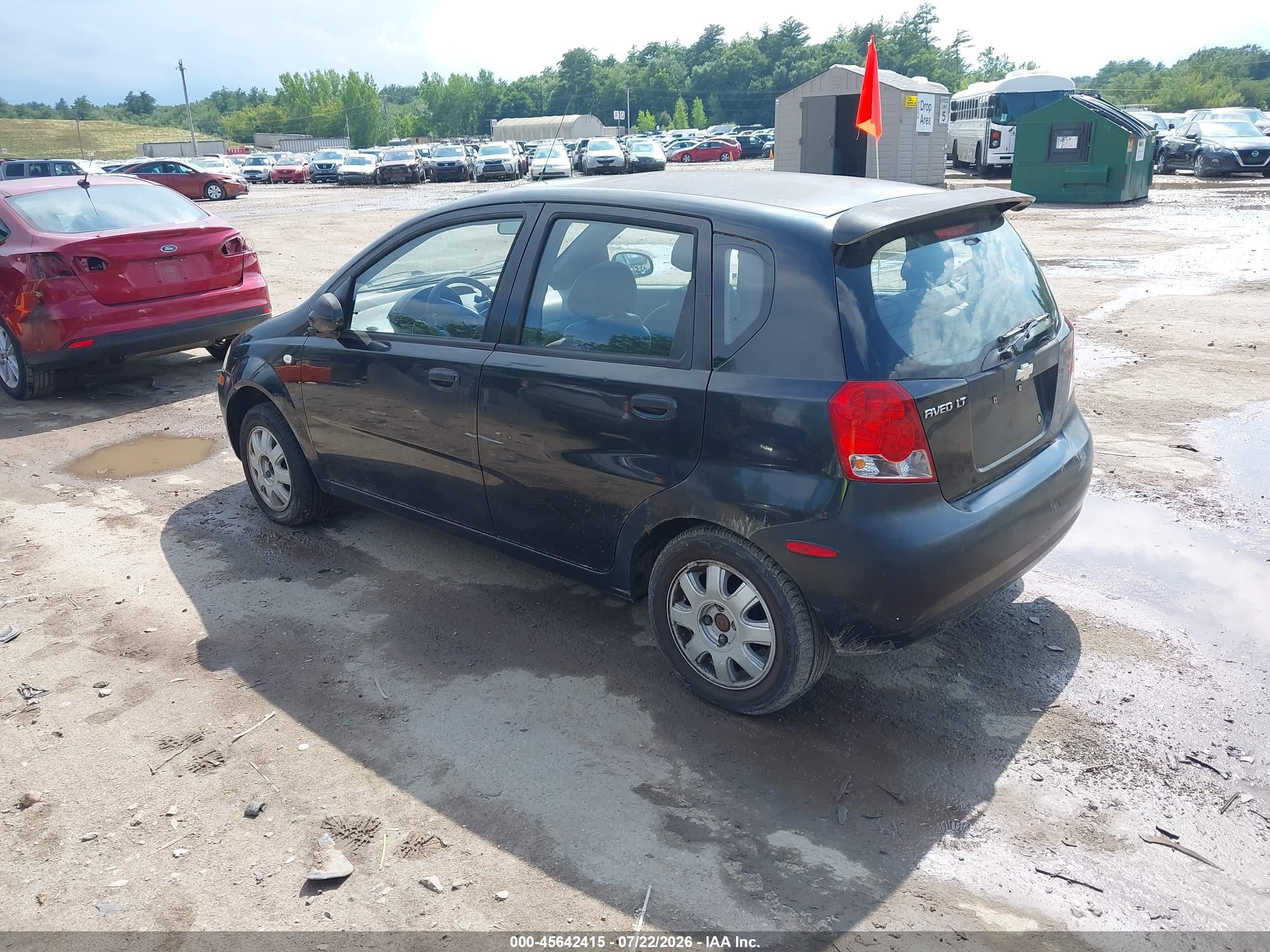 2005 Chevrolet Aveo Lt Black vin: KL1TG626X5B428948