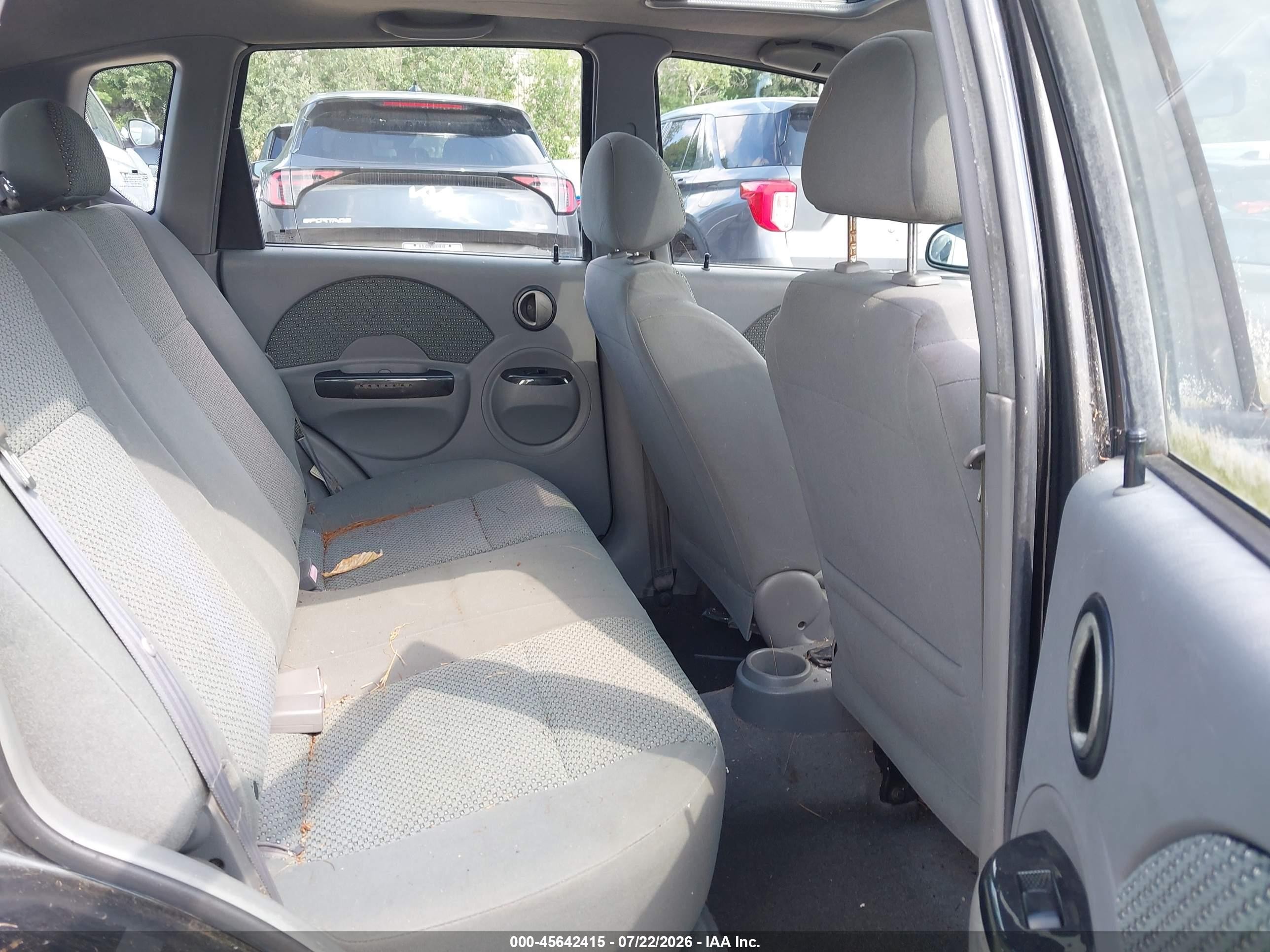 2005 Chevrolet Aveo Lt Black vin: KL1TG626X5B428948