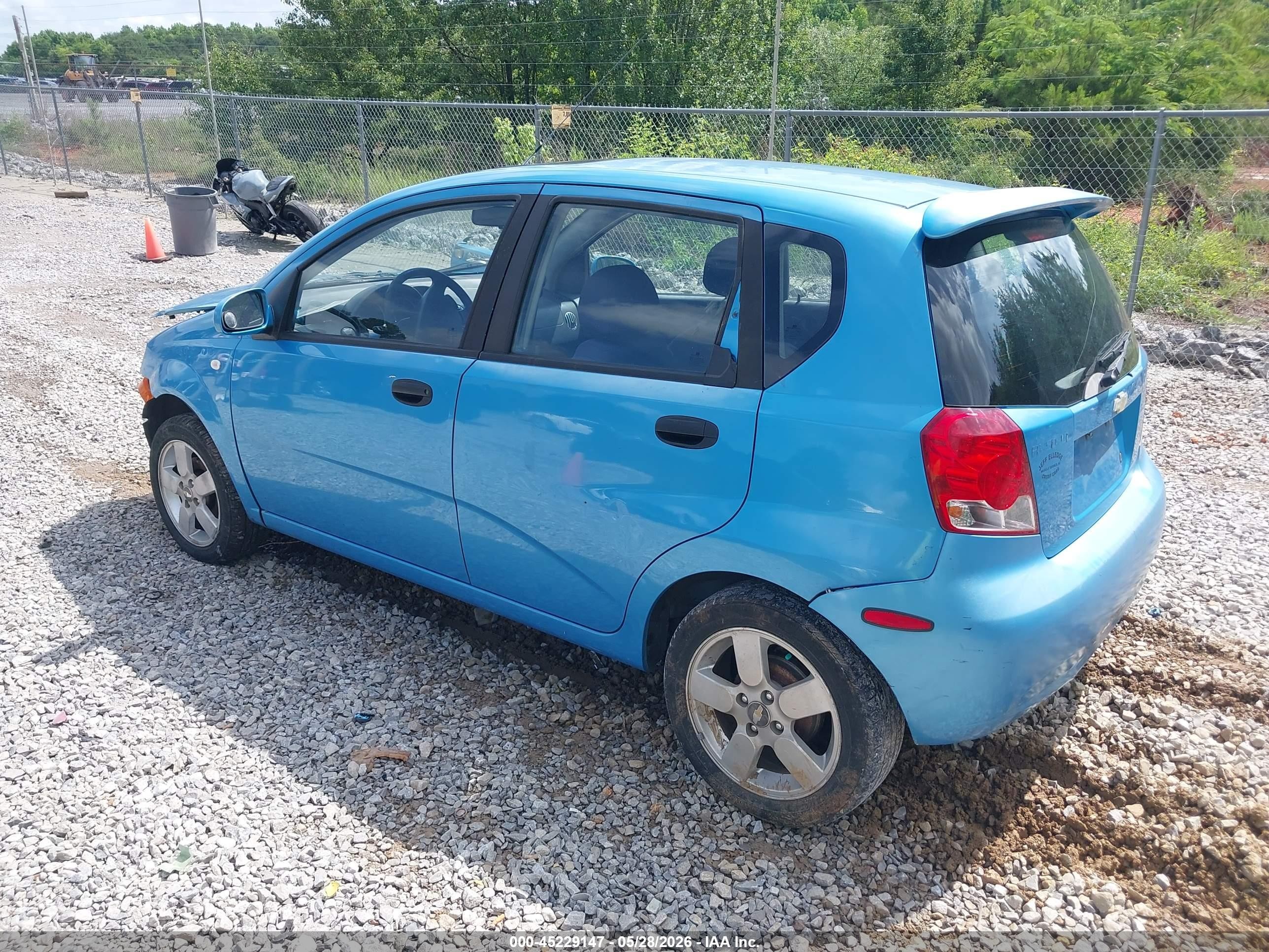 2006 Chevrolet Aveo Lt Синий vin: KL1TG66646B653863