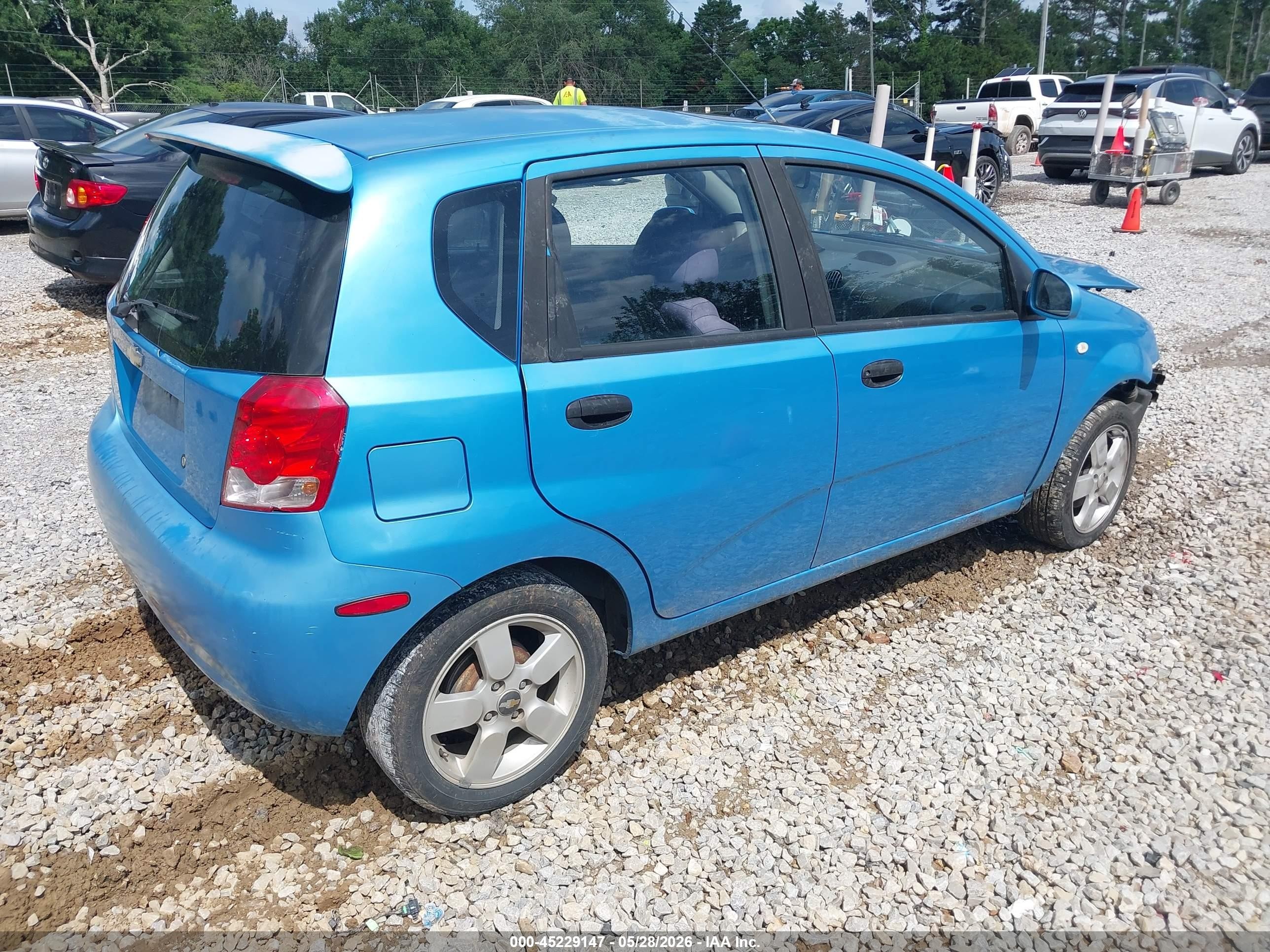 2006 Chevrolet Aveo Lt Синий vin: KL1TG66646B653863