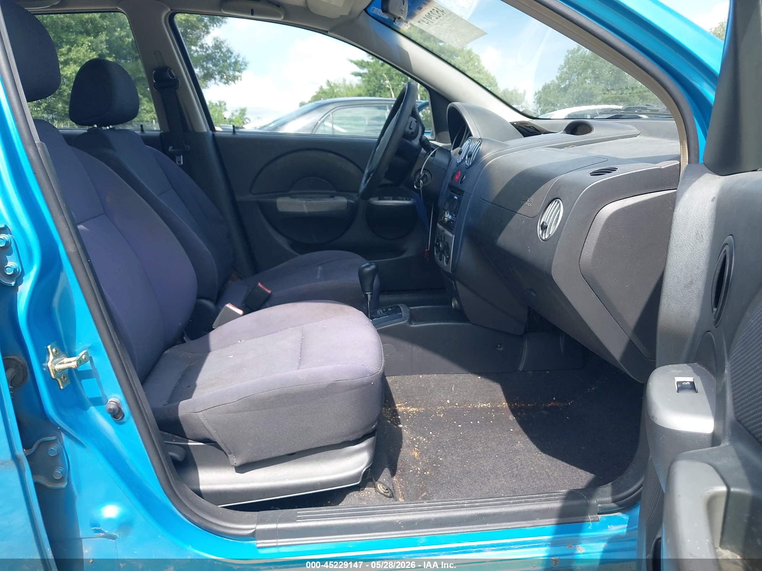 2006 Chevrolet Aveo Lt Синий vin: KL1TG66646B653863