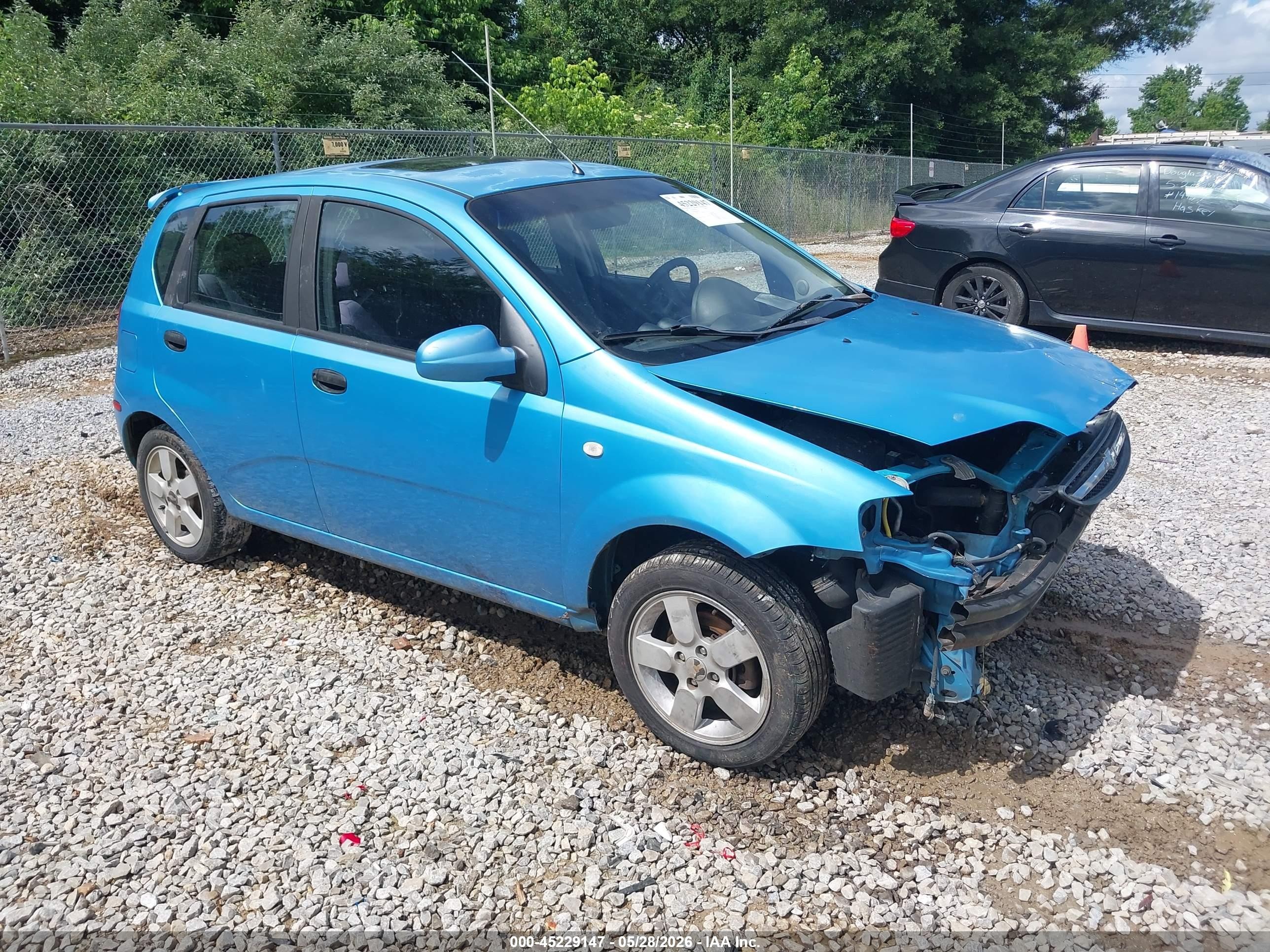 2006 Chevrolet Aveo Lt Синий vin: KL1TG66646B653863