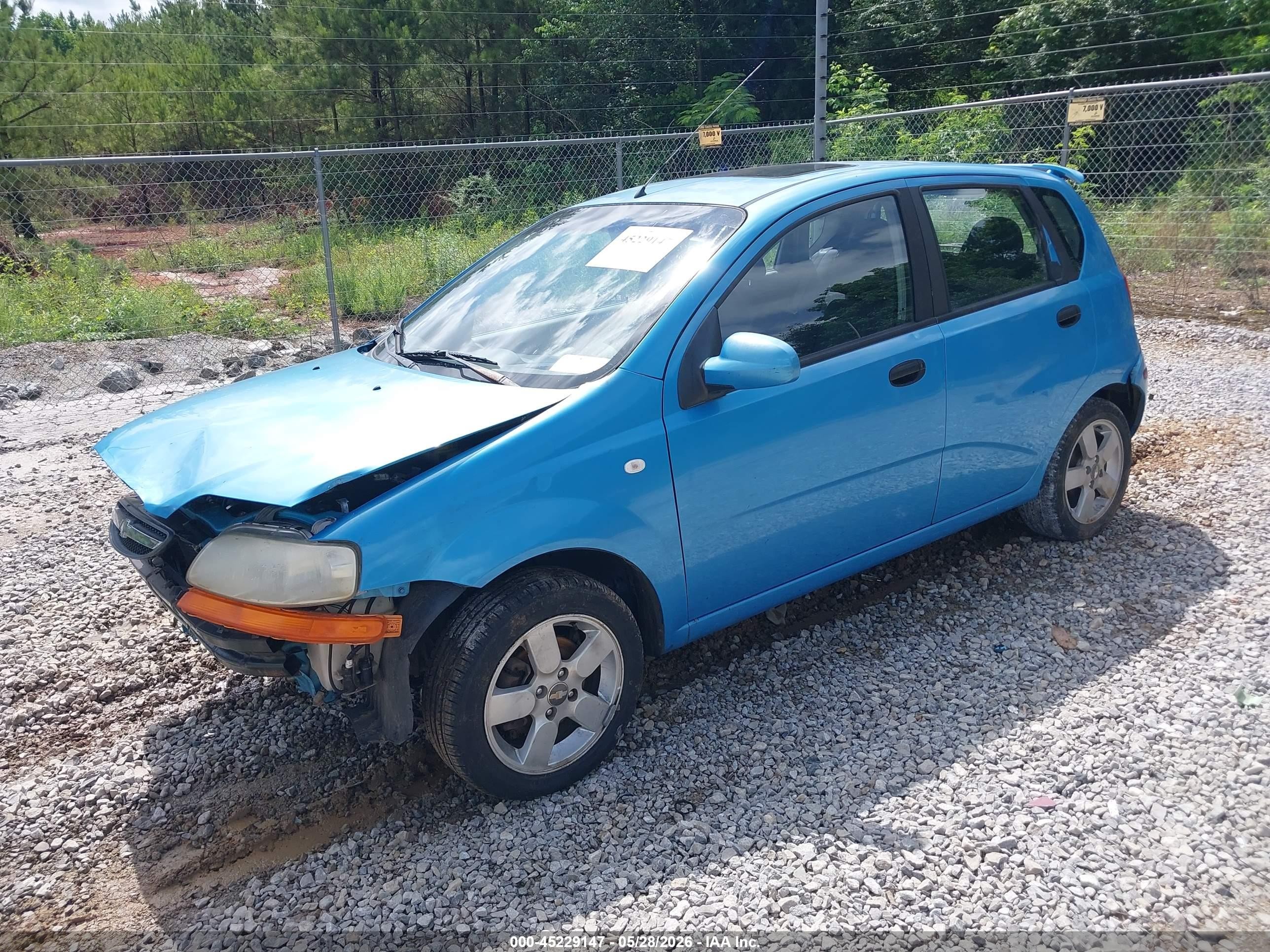 2006 Chevrolet Aveo Lt Синий vin: KL1TG66646B653863