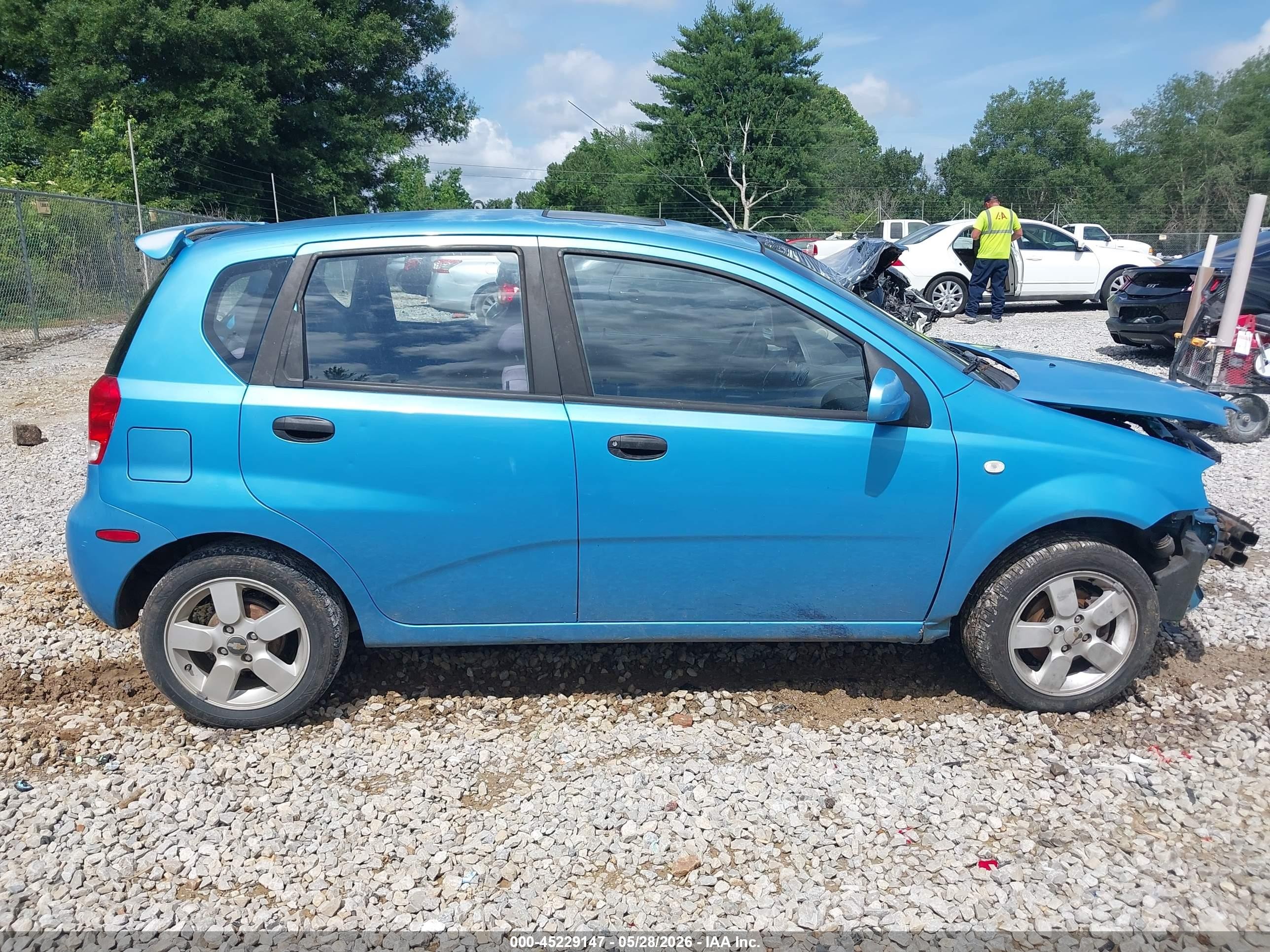 2006 Chevrolet Aveo Lt Синий vin: KL1TG66646B653863