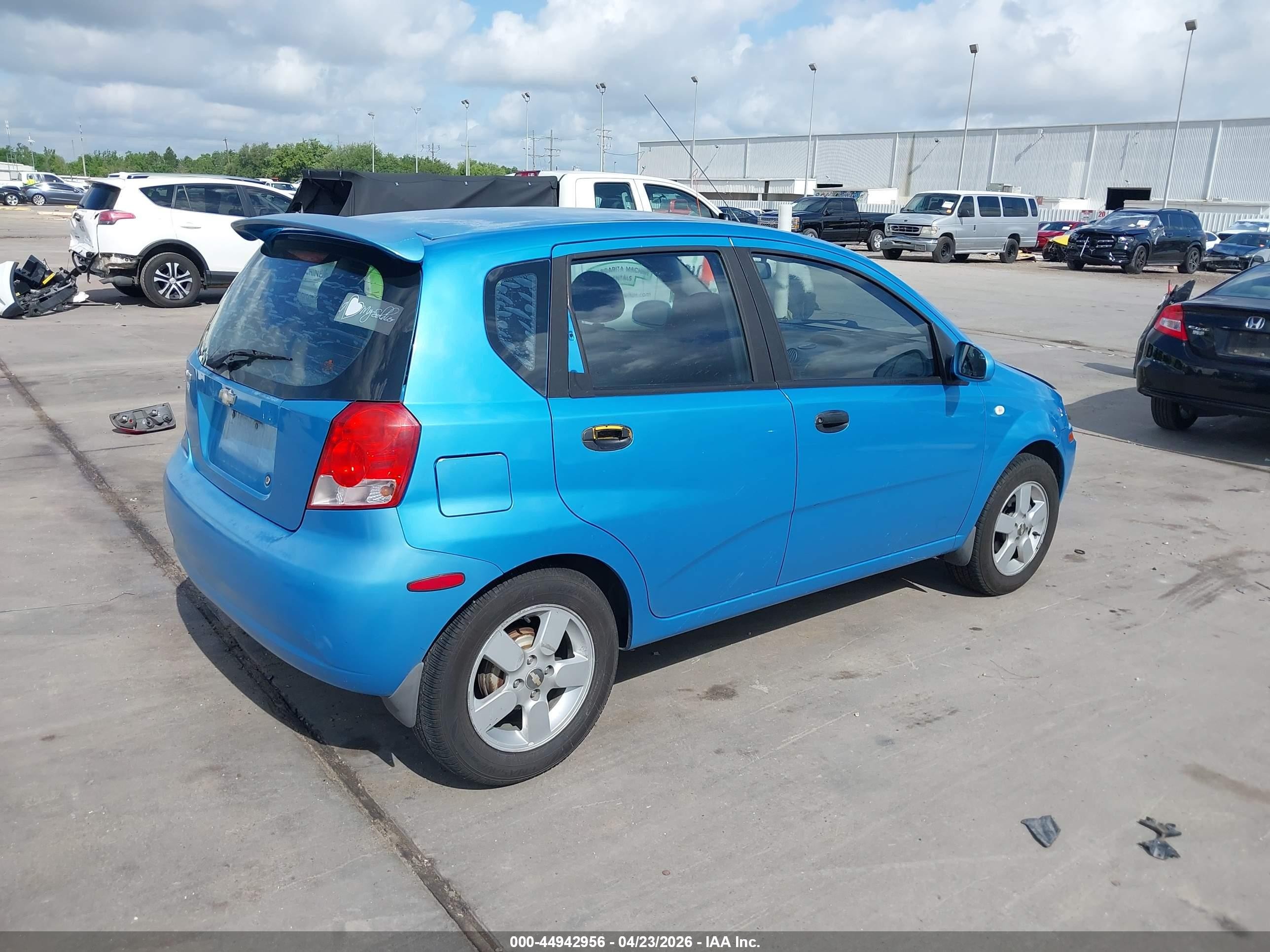 2006 Chevrolet Aveo Lt Blue vin: KL1TG66686B645524