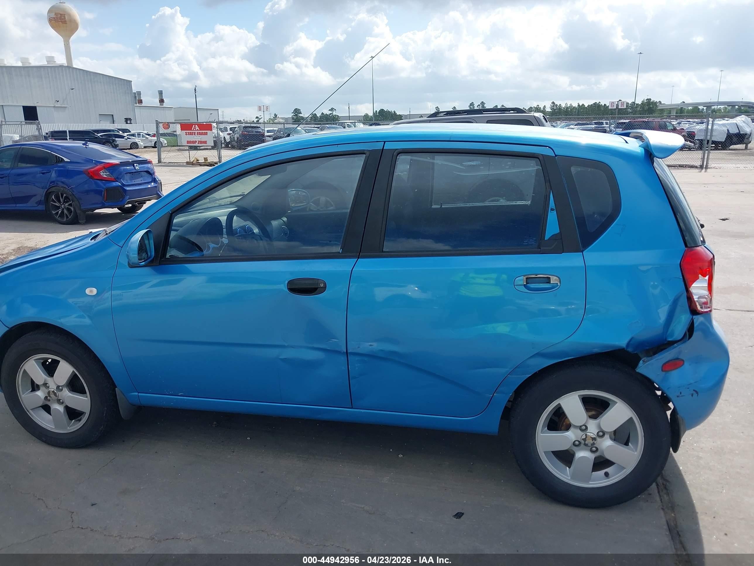 2006 Chevrolet Aveo Lt Blue vin: KL1TG66686B645524