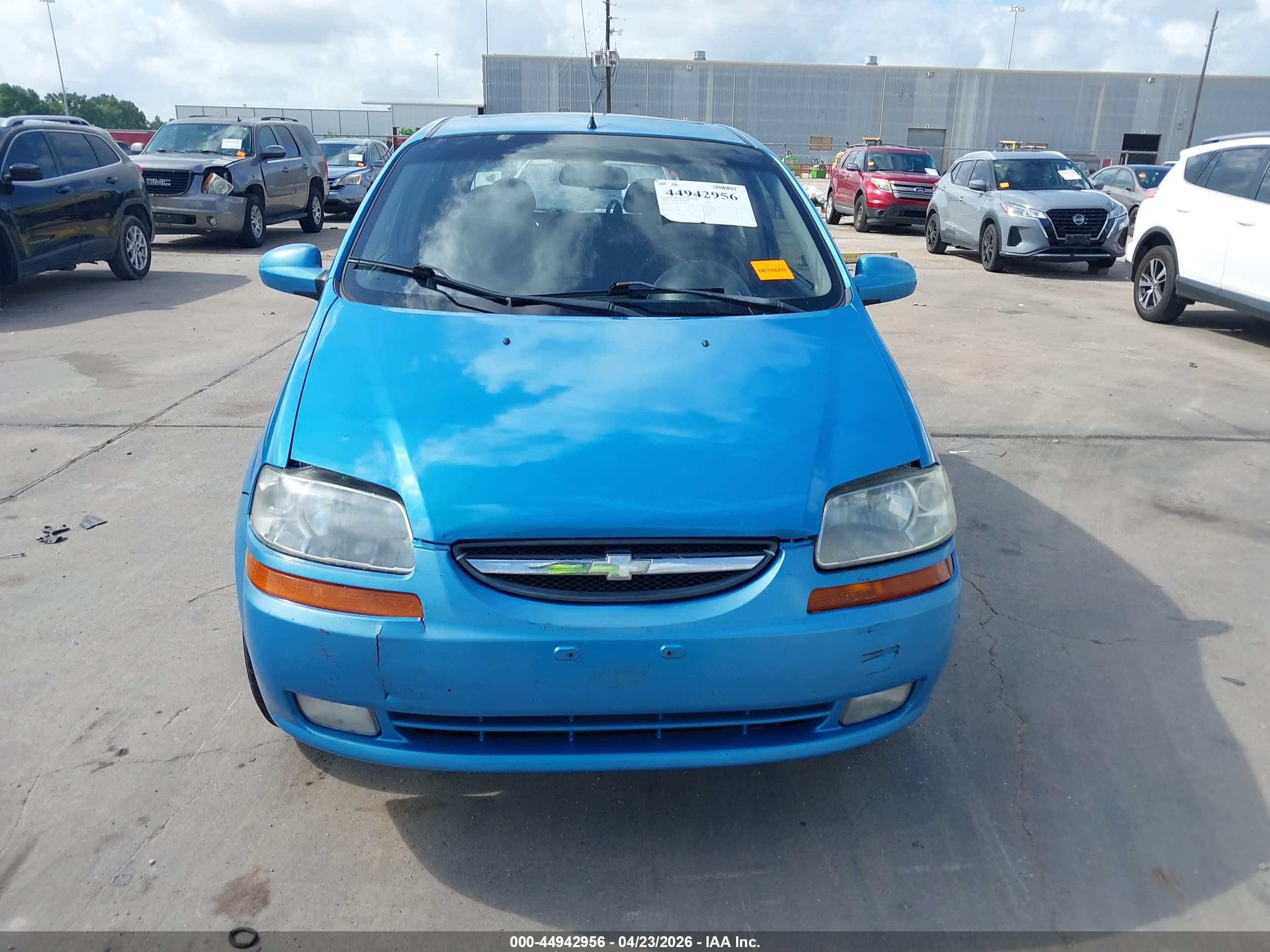 2006 Chevrolet Aveo Lt Blue vin: KL1TG66686B645524