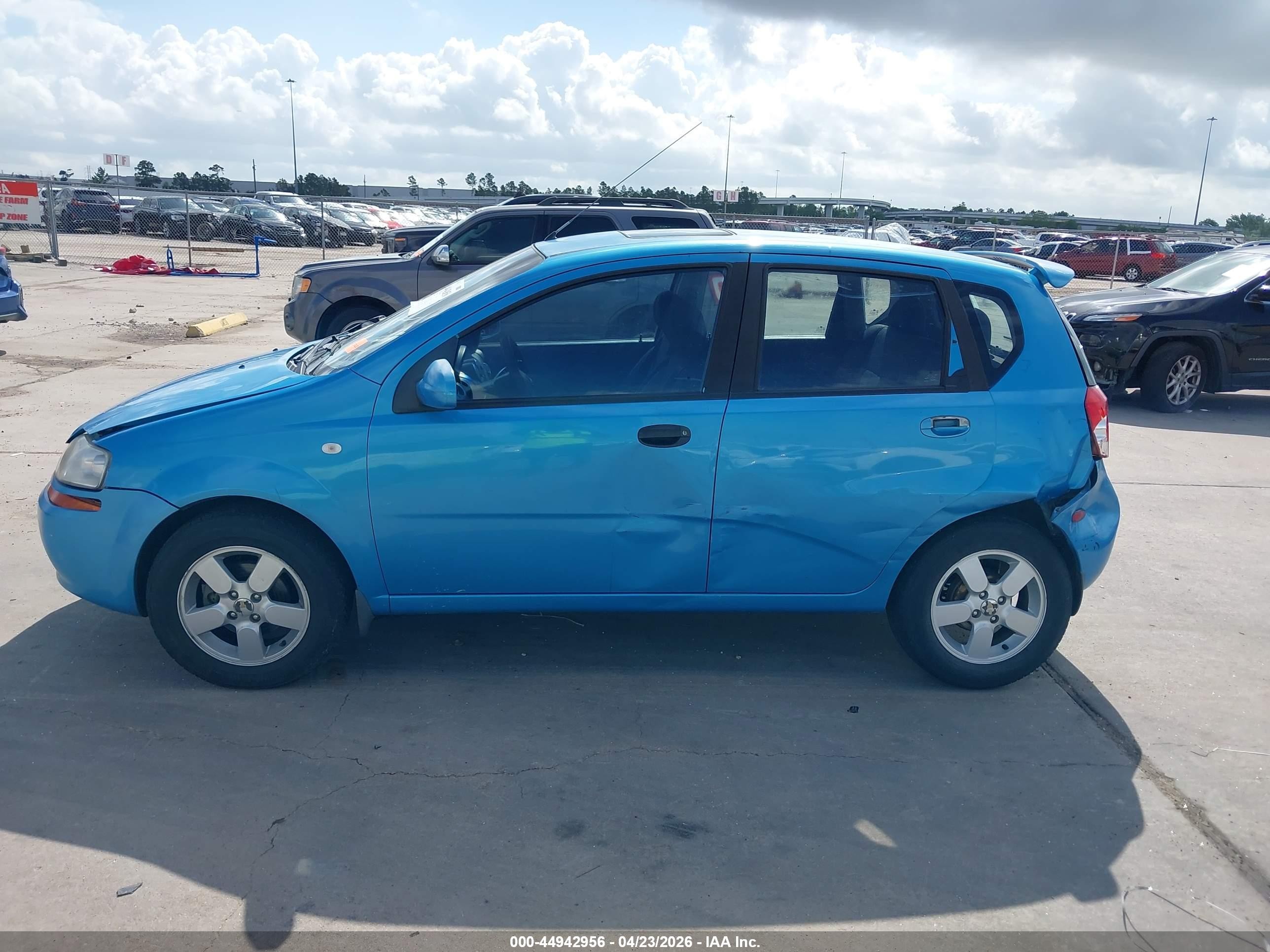 2006 Chevrolet Aveo Lt Blue vin: KL1TG66686B645524