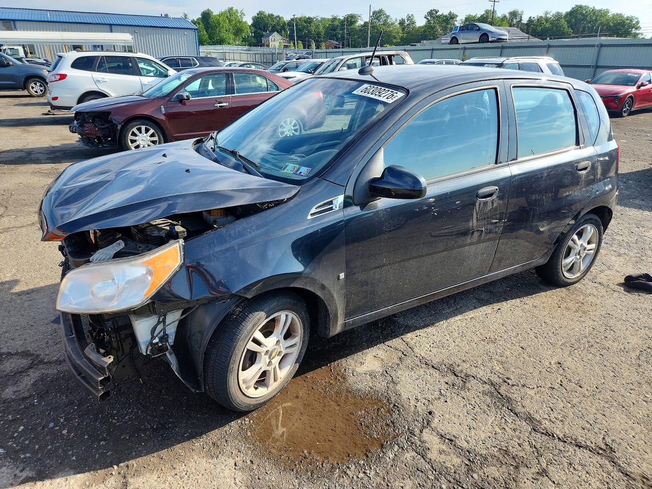 2009 Chevrolet Aveo Lt Black vin: KL1TG66E09B314108