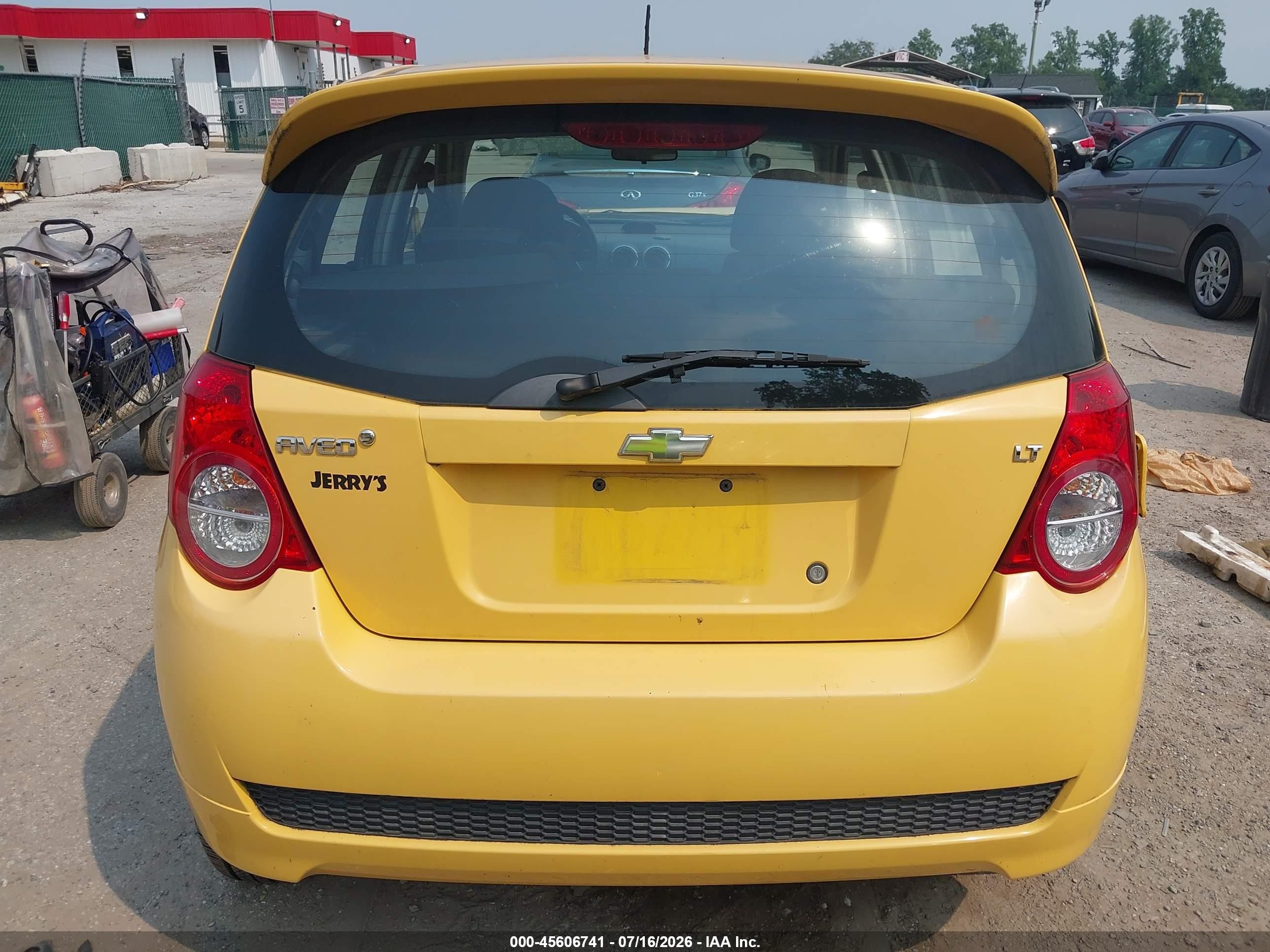 2009 Chevrolet Aveo Lt Yellow vin: KL1TG66E99B379958