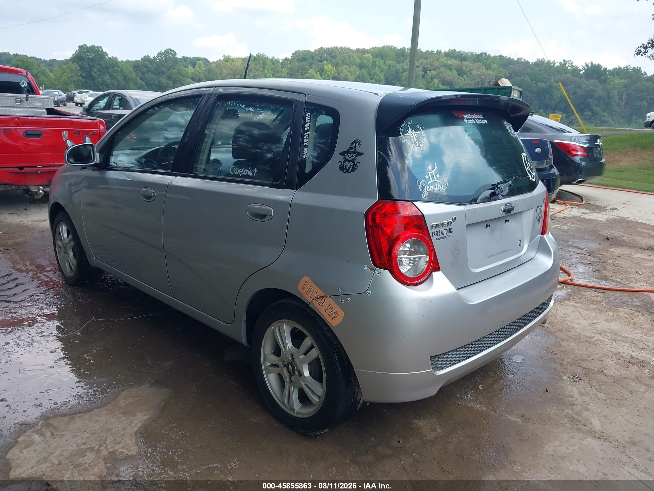 2010 Chevrolet Aveo Lt Silver vin: KL1TG6DE1AB125362