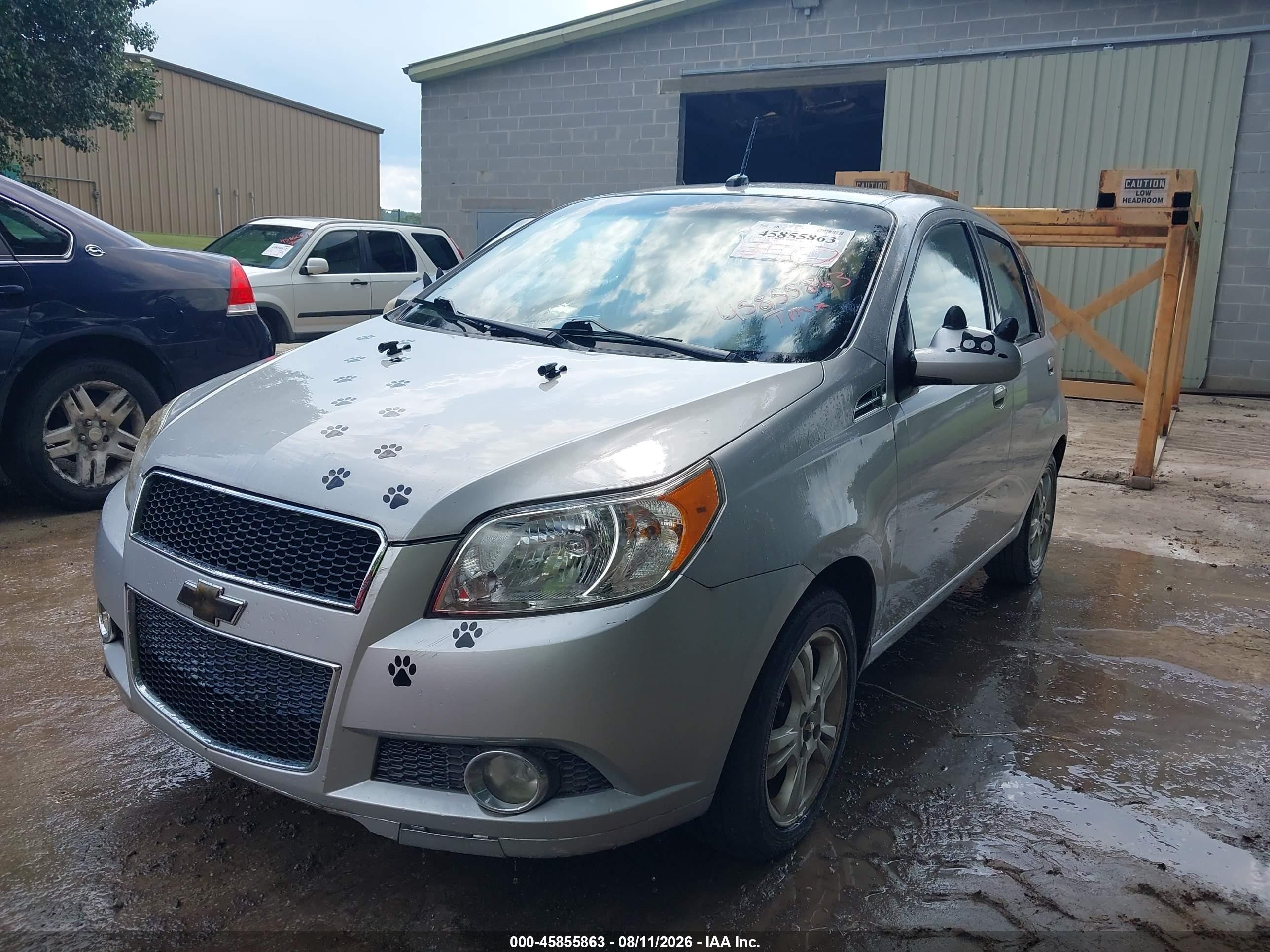 2010 Chevrolet Aveo Lt Silver vin: KL1TG6DE1AB125362