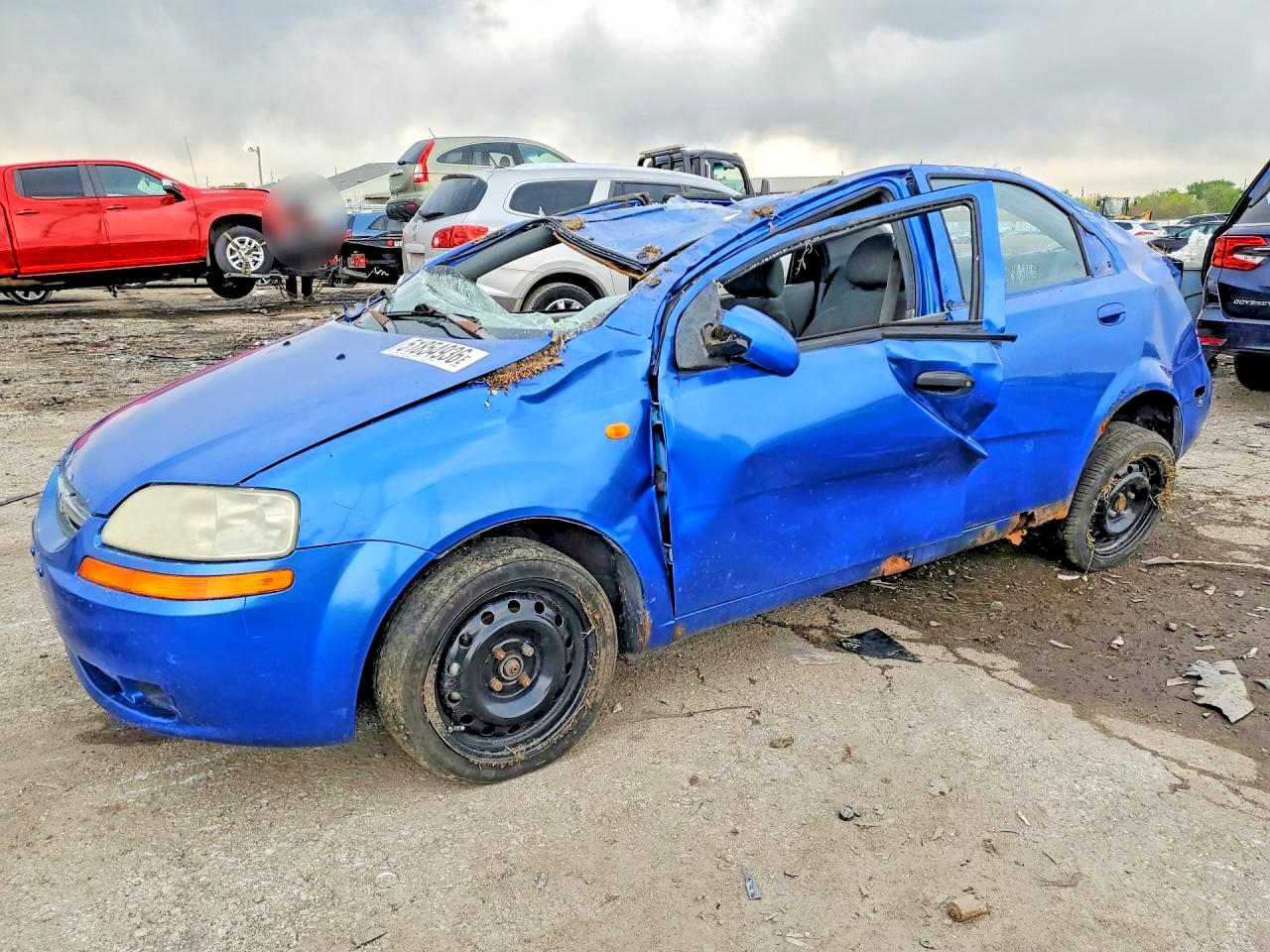 2004 Chevrolet Aveo Ls Blue vin: KL1TJ52604B170935