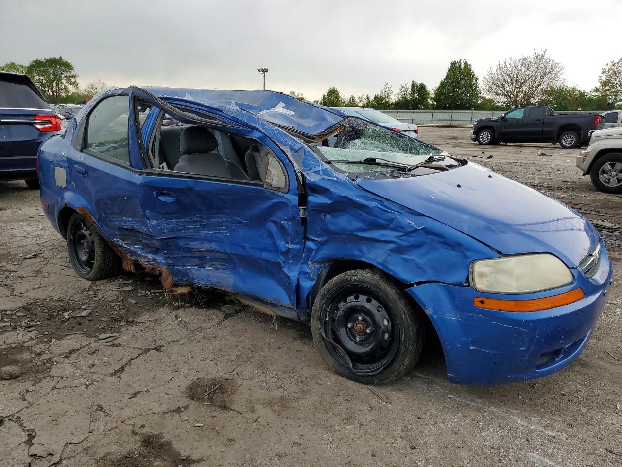 2004 Chevrolet Aveo Ls Синий vin: KL1TJ52604B170935