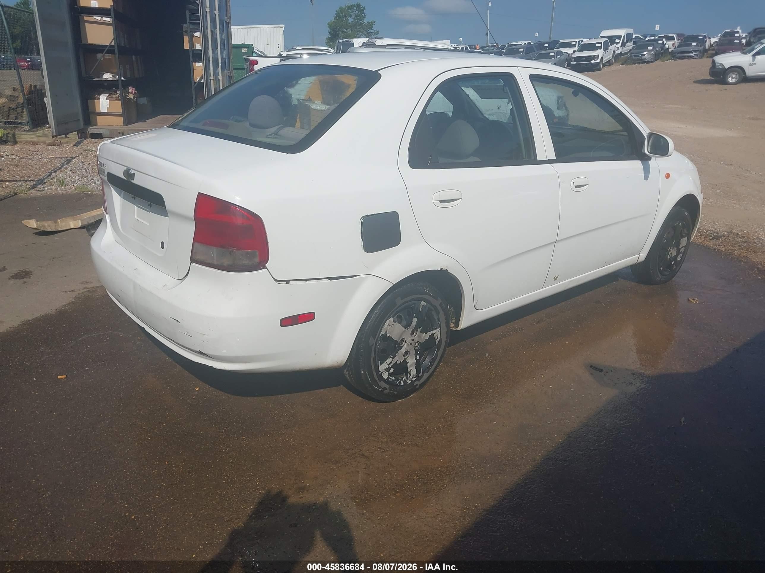 2004 Chevrolet Aveo Ls White vin: KL1TJ52674B269123
