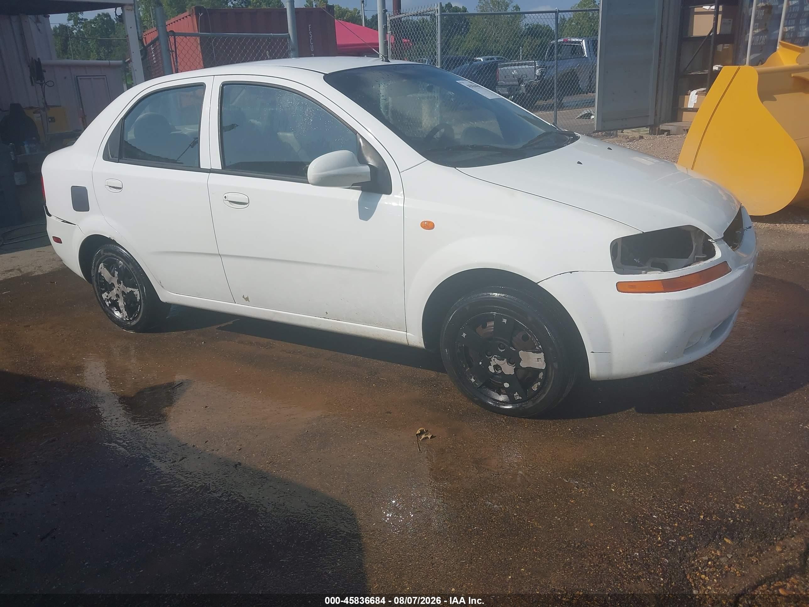 2004 Chevrolet Aveo Ls White vin: KL1TJ52674B269123