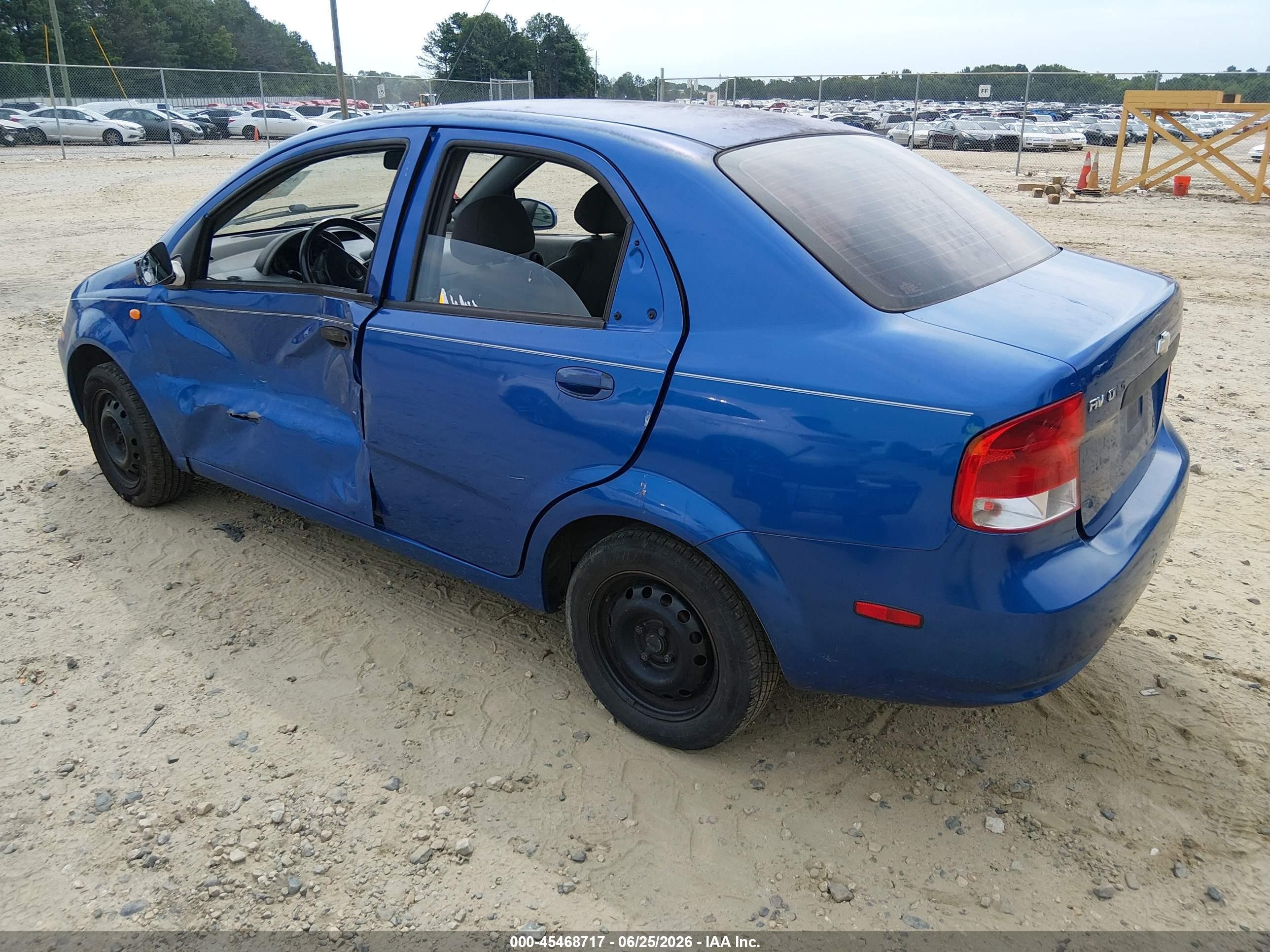 2004 Chevrolet Aveo Ls Blue vin: KL1TJ52684B268823