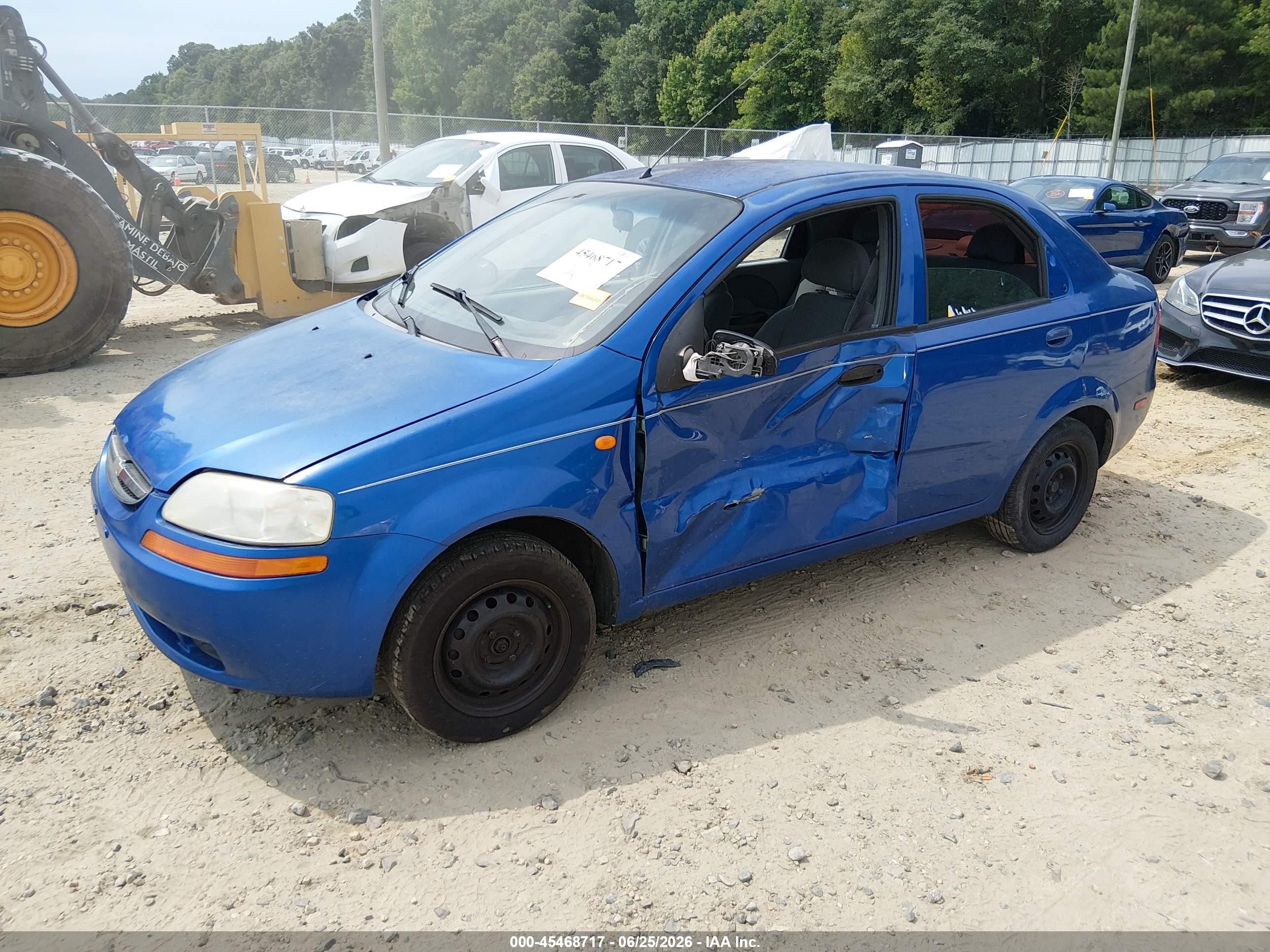 2004 Chevrolet Aveo Ls Blue vin: KL1TJ52684B268823