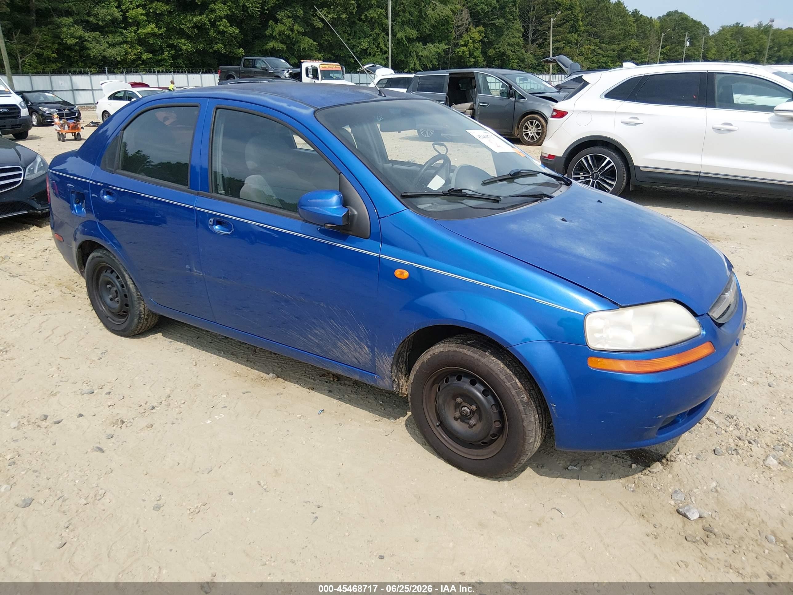 2004 Chevrolet Aveo Ls Blue vin: KL1TJ52684B268823