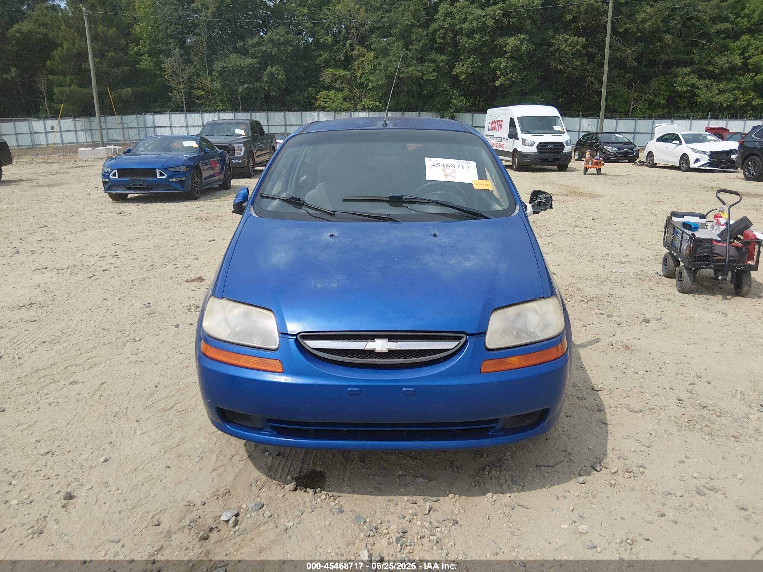 2004 Chevrolet Aveo Ls Blue vin: KL1TJ52684B268823