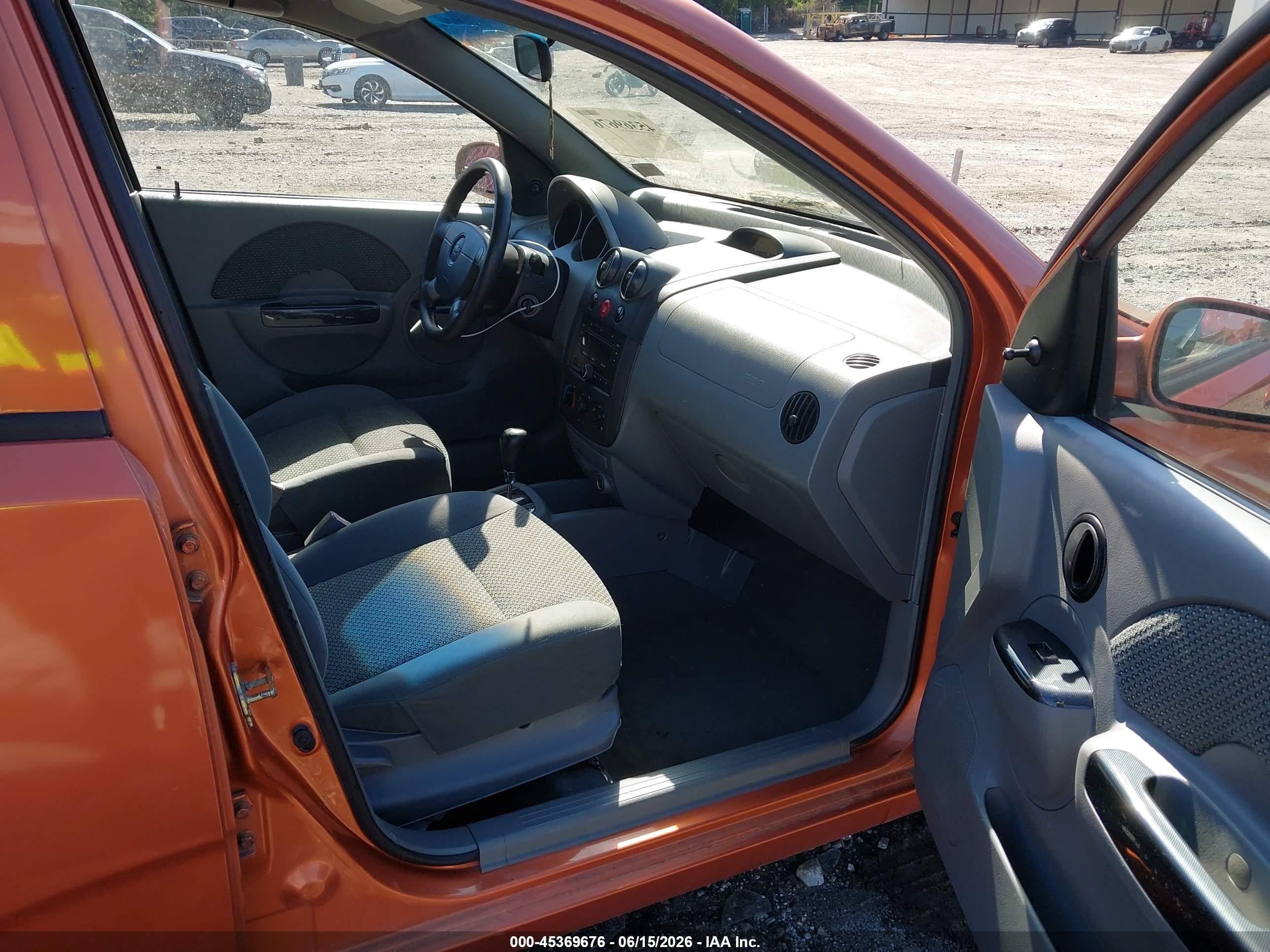 2004 Chevrolet Aveo Ls Orange vin: KL1TJ62684B249503
