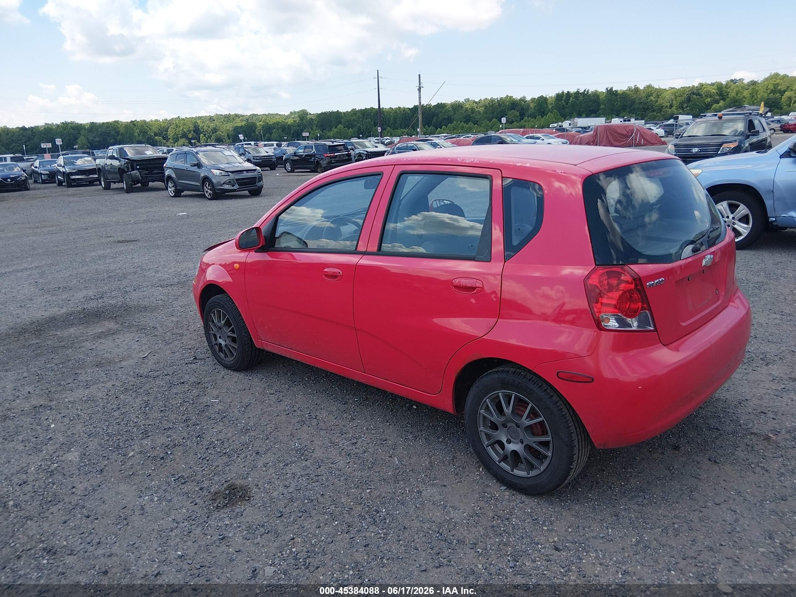 2004 Chevrolet Aveo Ls Red vin: KL1TJ62694B277892