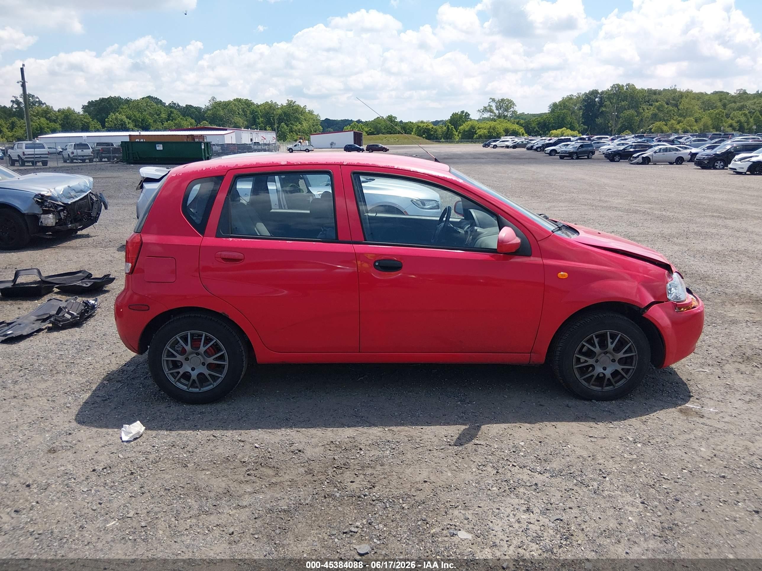2004 Chevrolet Aveo Ls Red vin: KL1TJ62694B277892