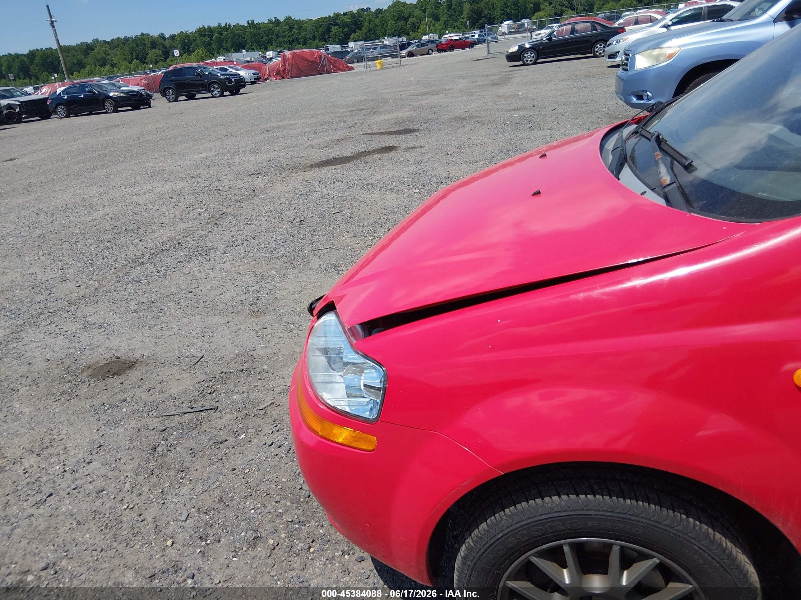 2004 Chevrolet Aveo Ls Red vin: KL1TJ62694B277892