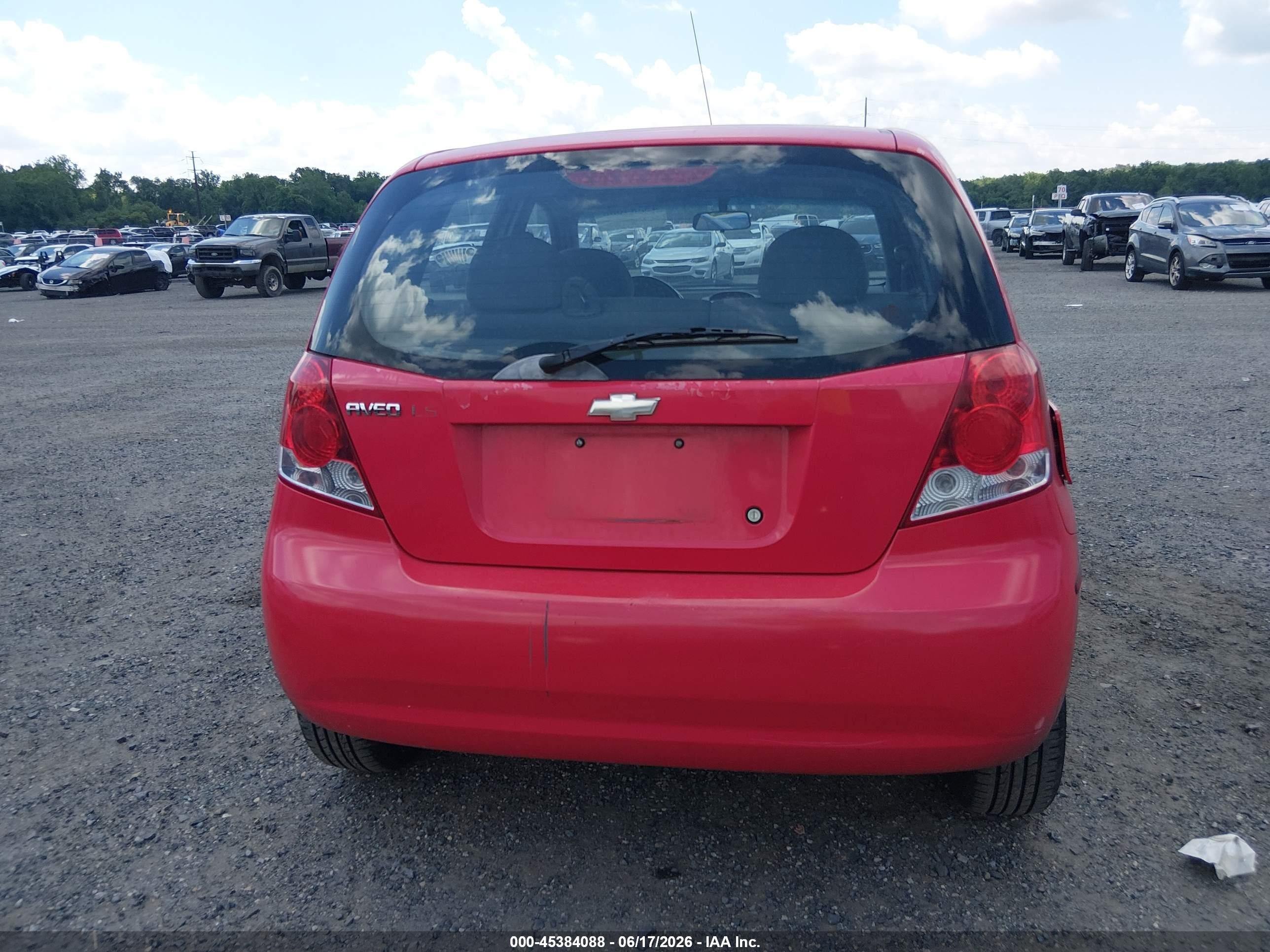 2004 Chevrolet Aveo Ls Red vin: KL1TJ62694B277892