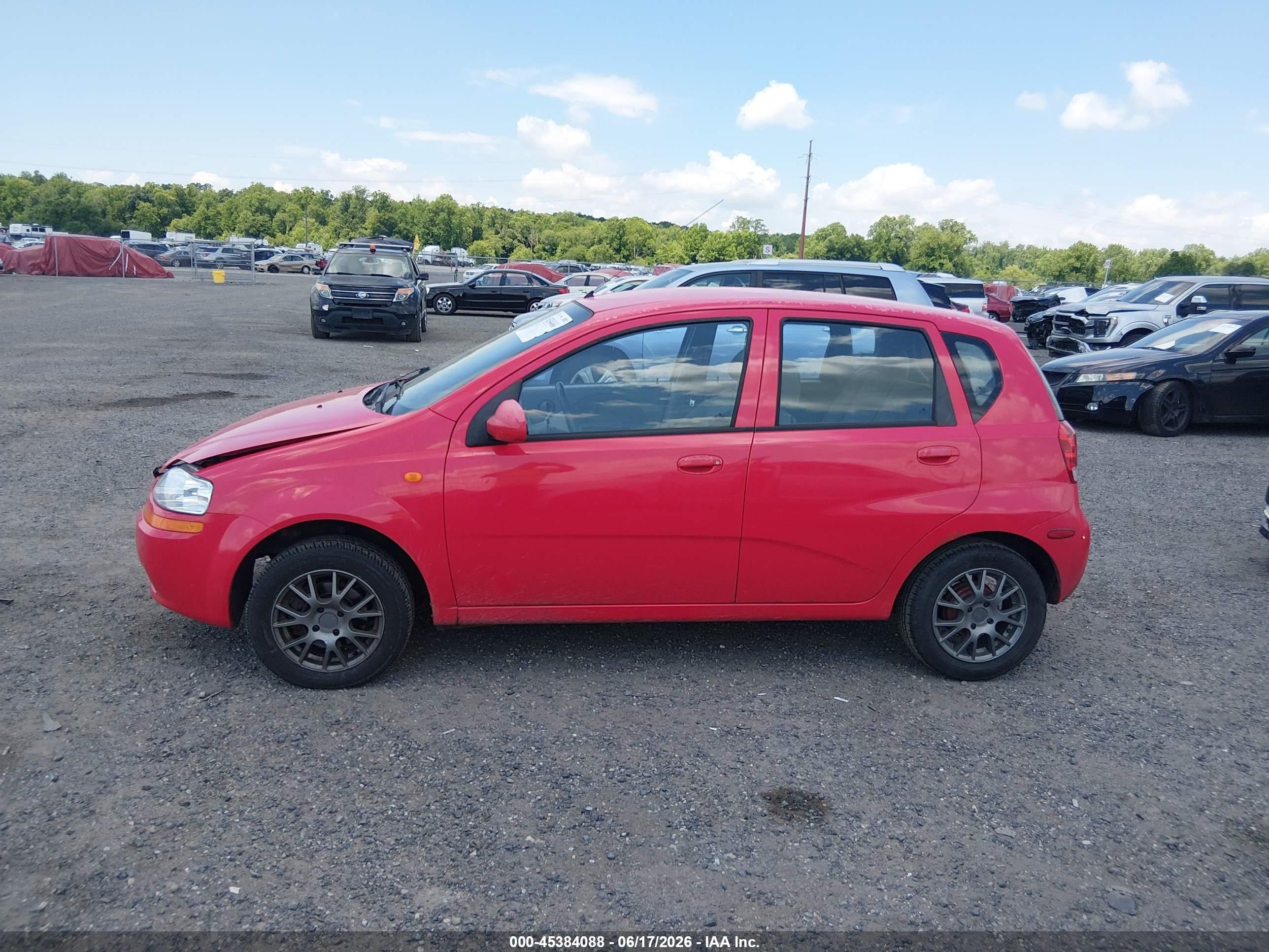 2004 Chevrolet Aveo Ls Red vin: KL1TJ62694B277892