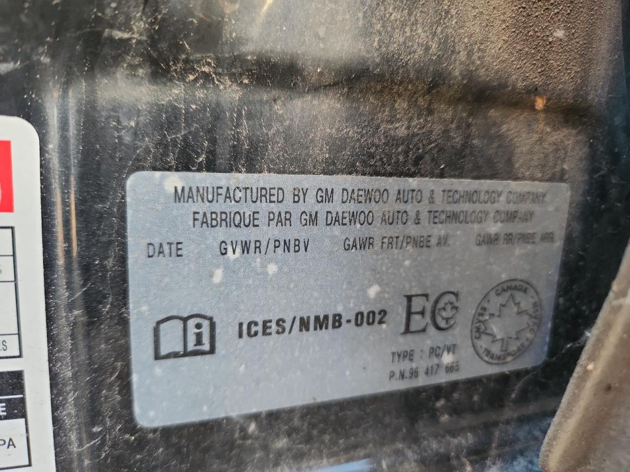 2006 Pontiac Wave Черный vin: KL2TD69626B528263