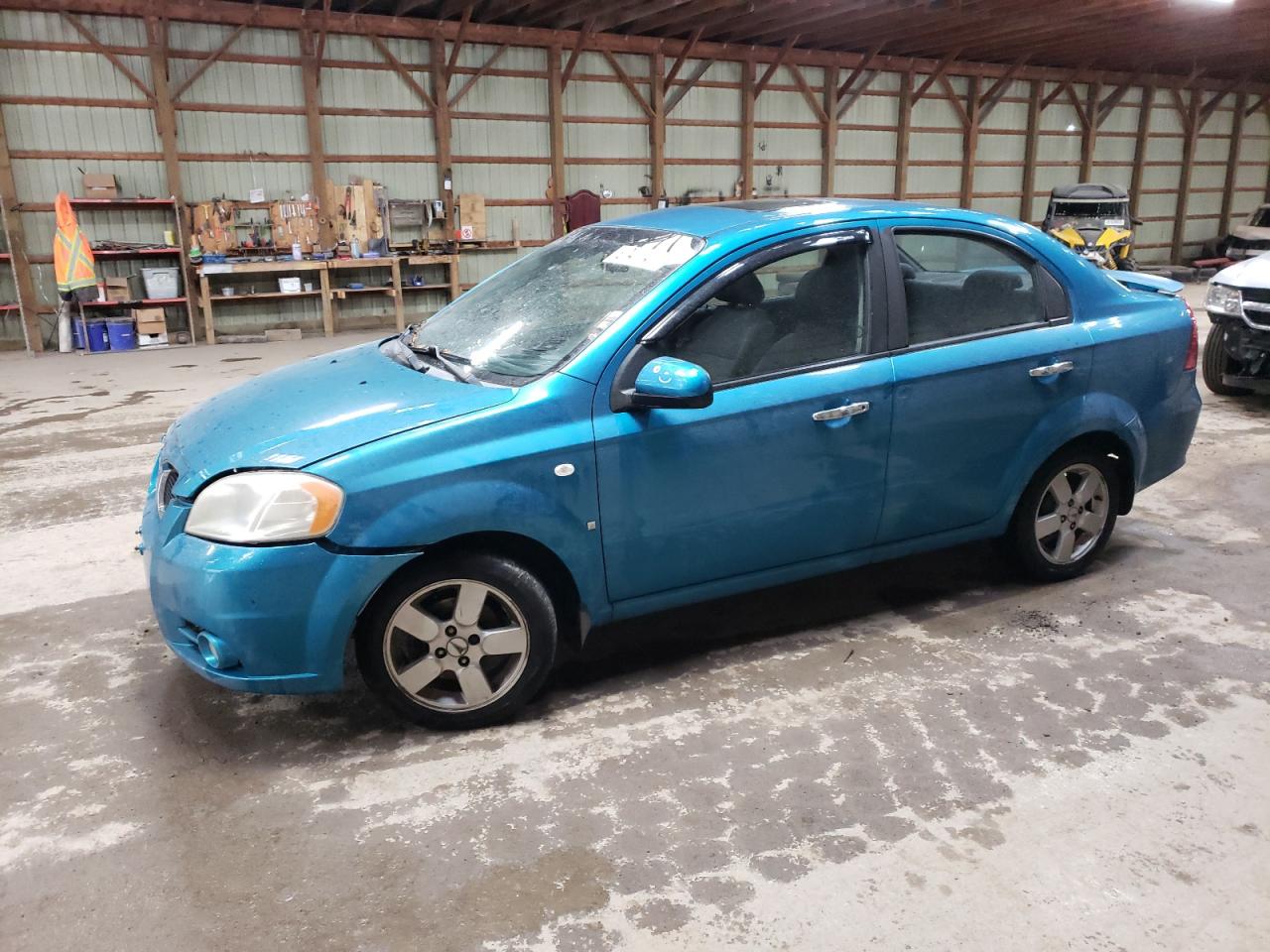 2008 Pontiac Wave Se Blue vin: KL2TW55608B256468