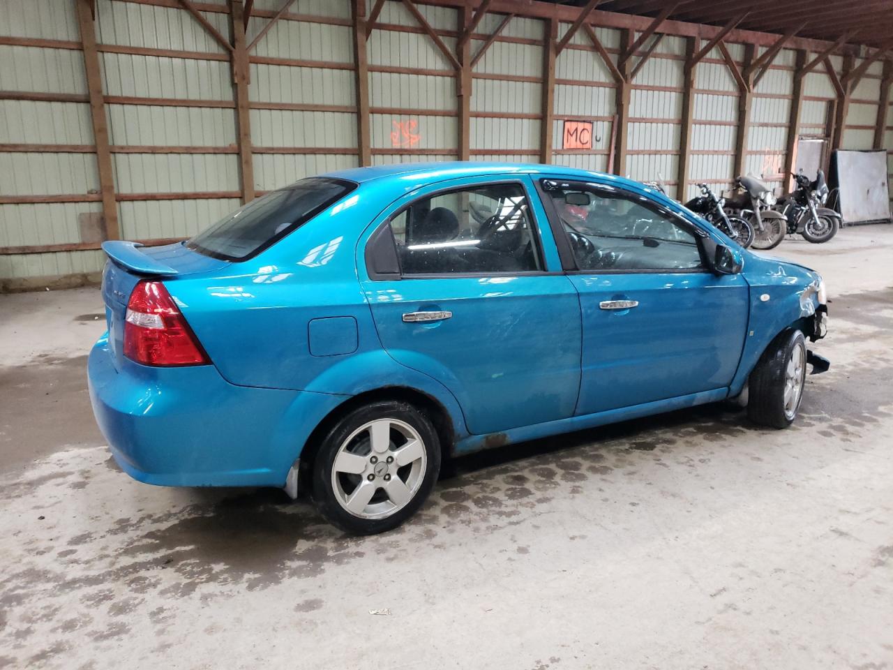 2008 Pontiac Wave Se Blue vin: KL2TW55608B256468