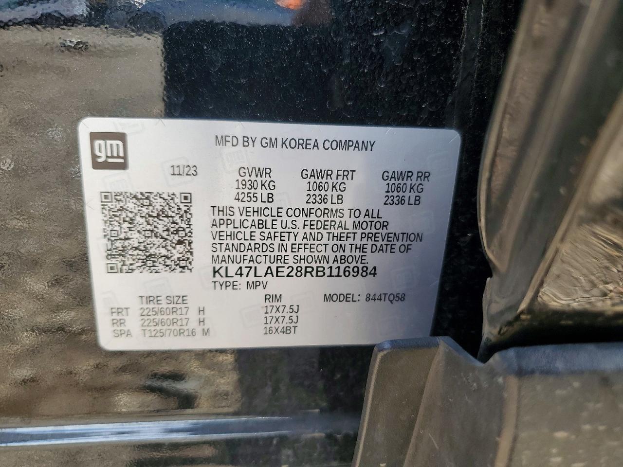 2024 Buick Envista Preferred Black vin: KL47LAE28RB116984