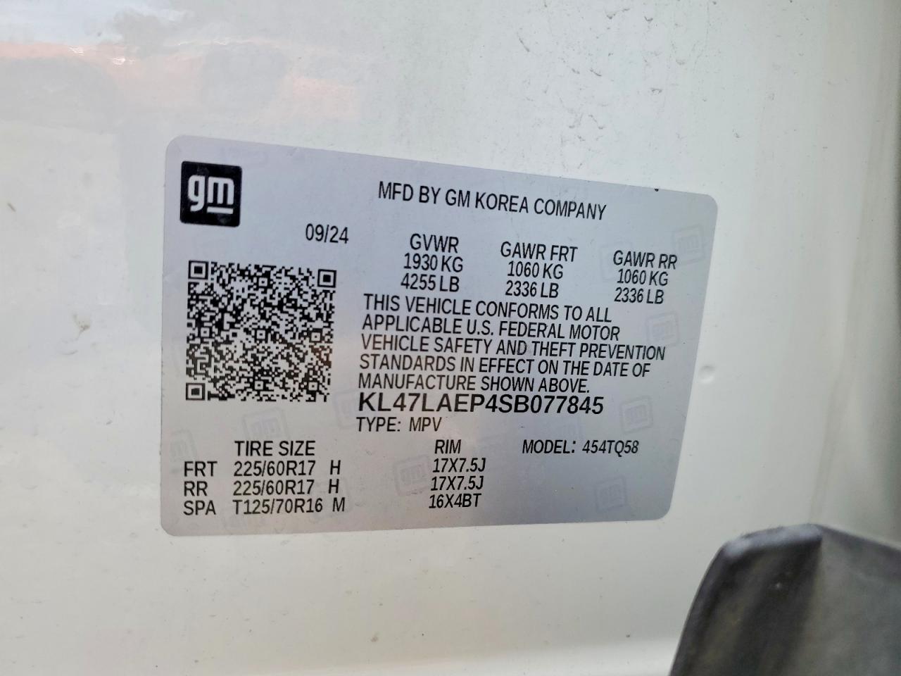 2025 Buick Envista Preferred White vin: KL47LAEP4SB077845