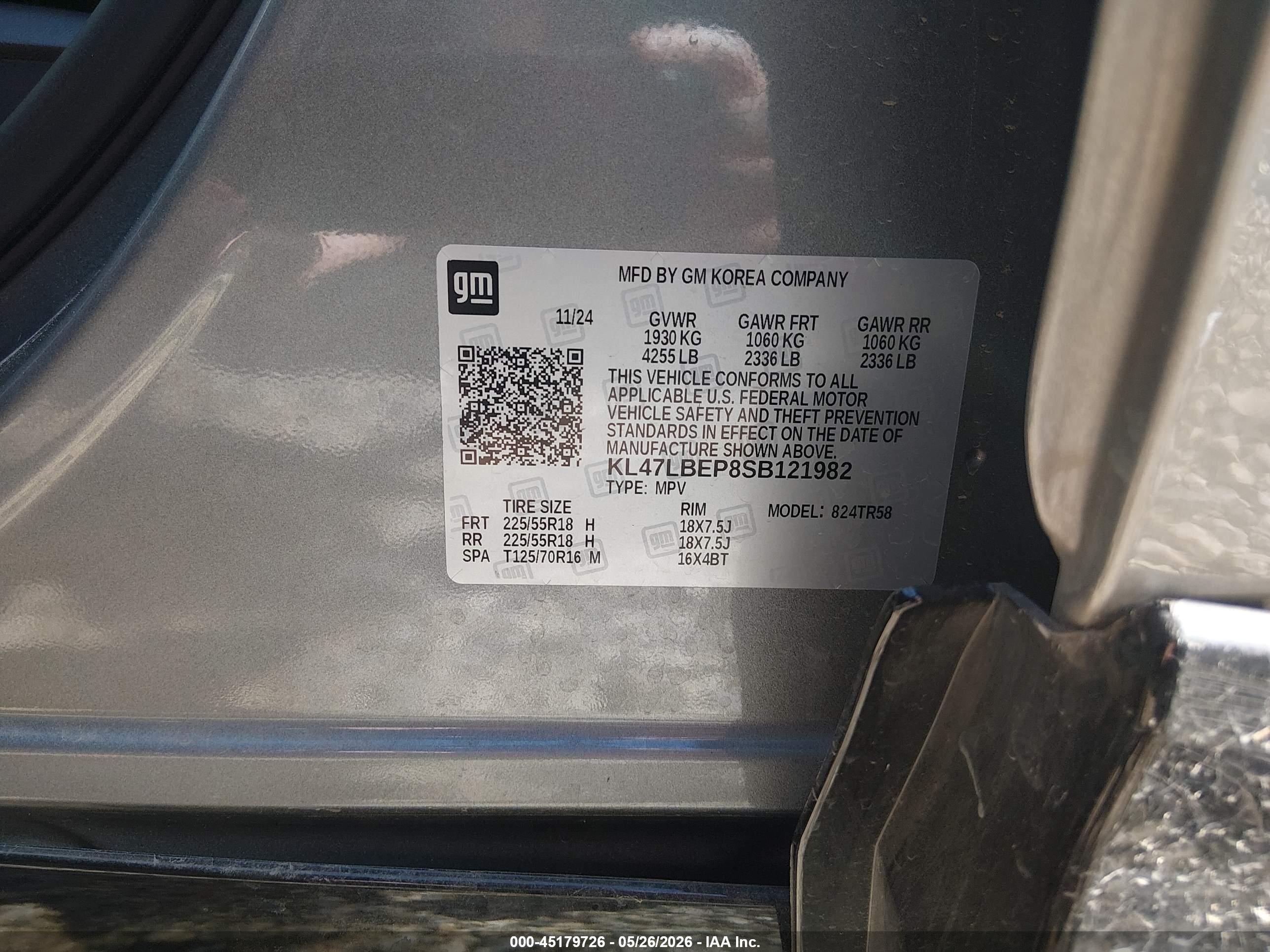 2025 Buick Envista Sport Touring Fwd Silver vin: KL47LBEP8SB121982
