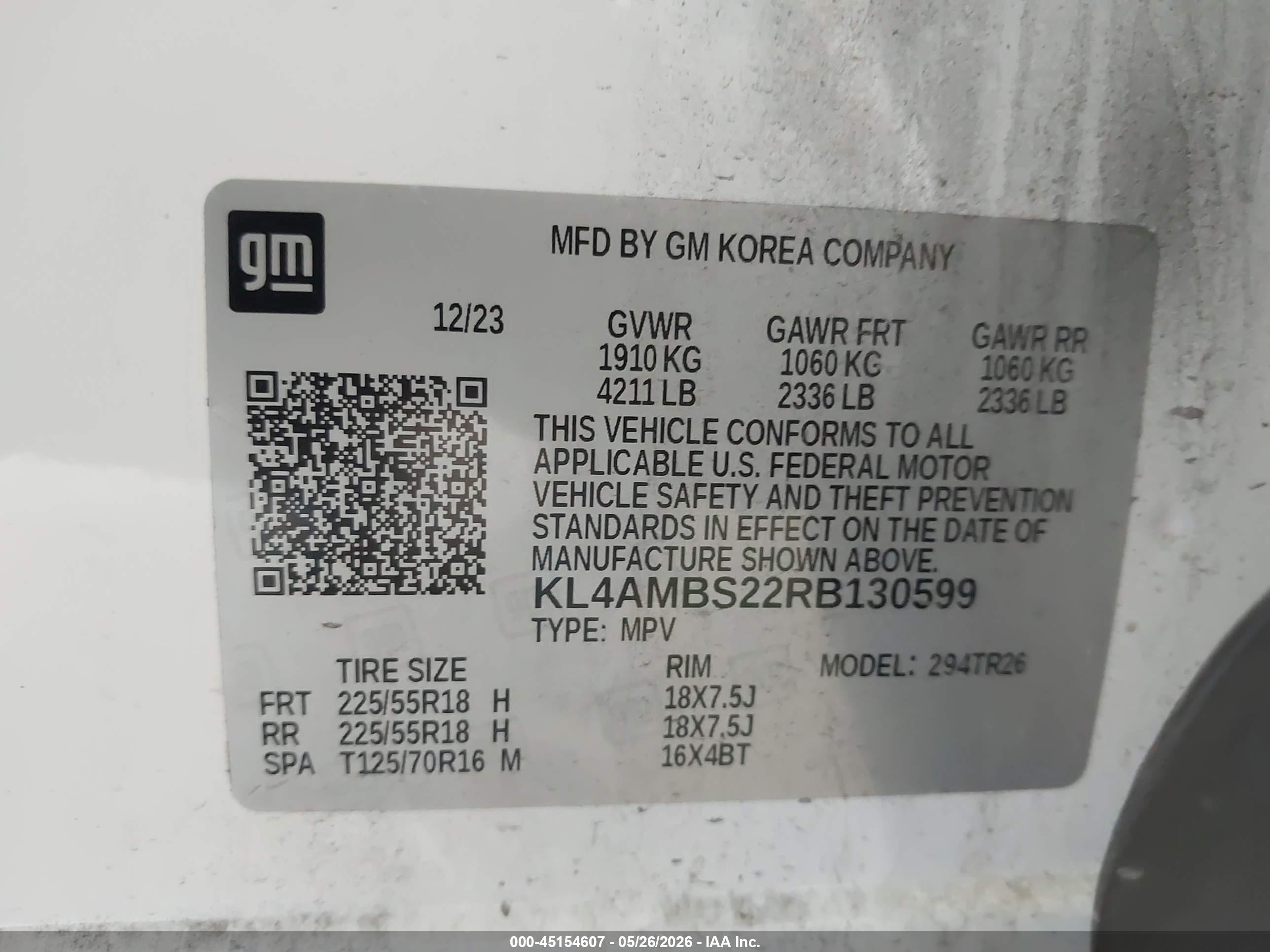 2024 Buick Encore Gx Preferred Fwd White vin: KL4AMBS22RB130599