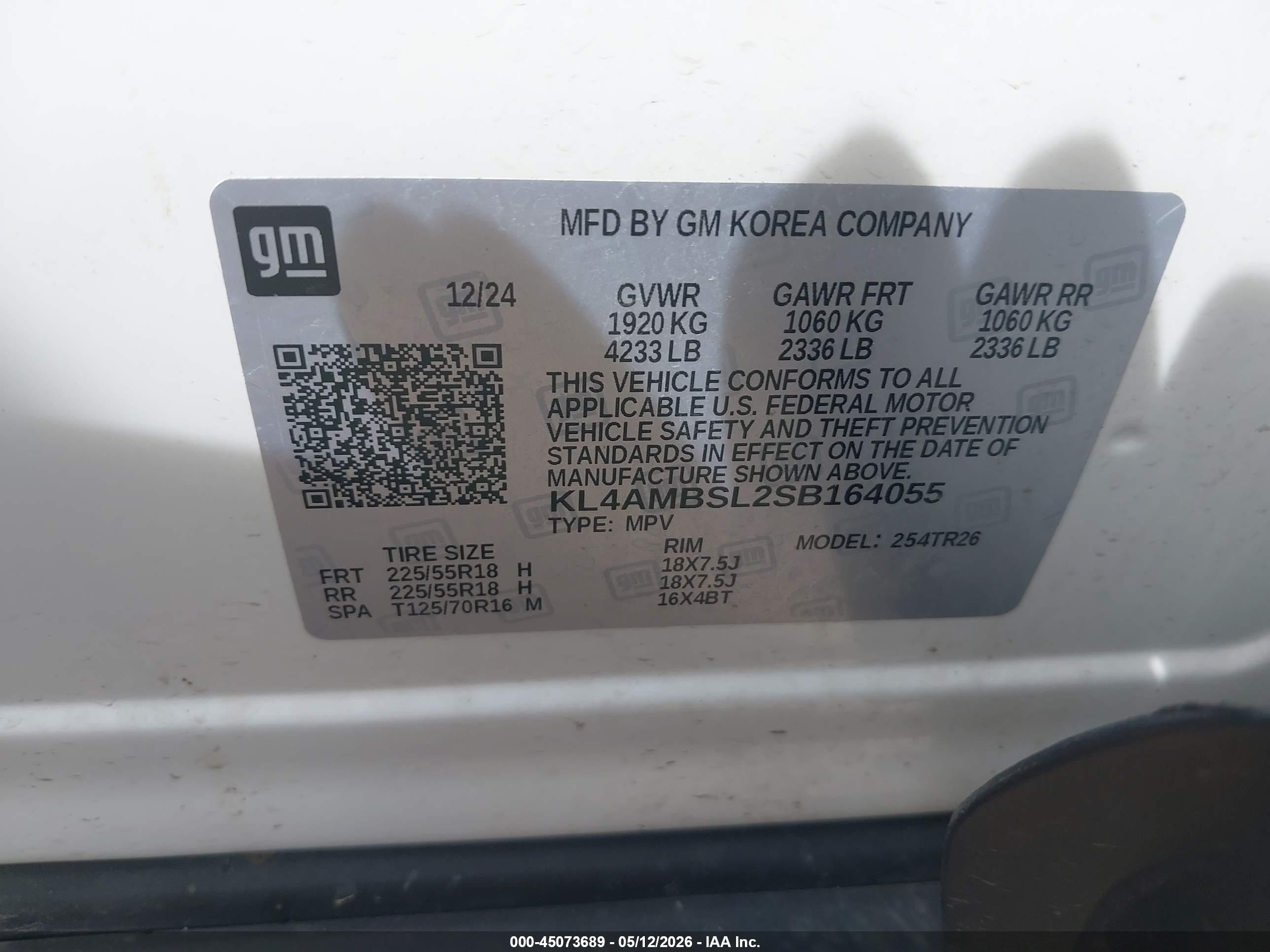 2025 Buick Encore Gx Preferred Fwd White vin: KL4AMBSL2SB164055