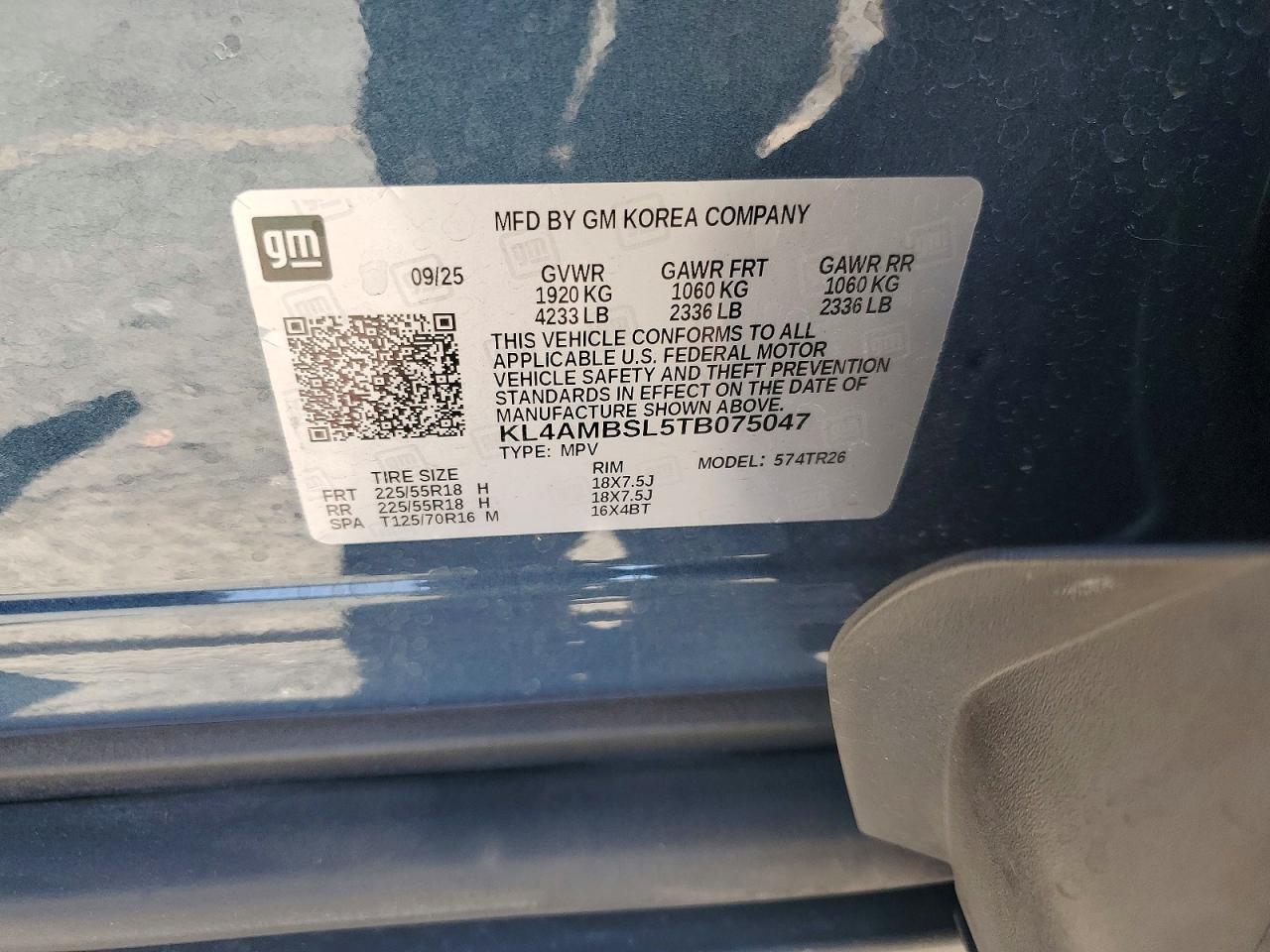 2026 Buick Encore Gx Preferred Blue vin: KL4AMBSL5TB075047
