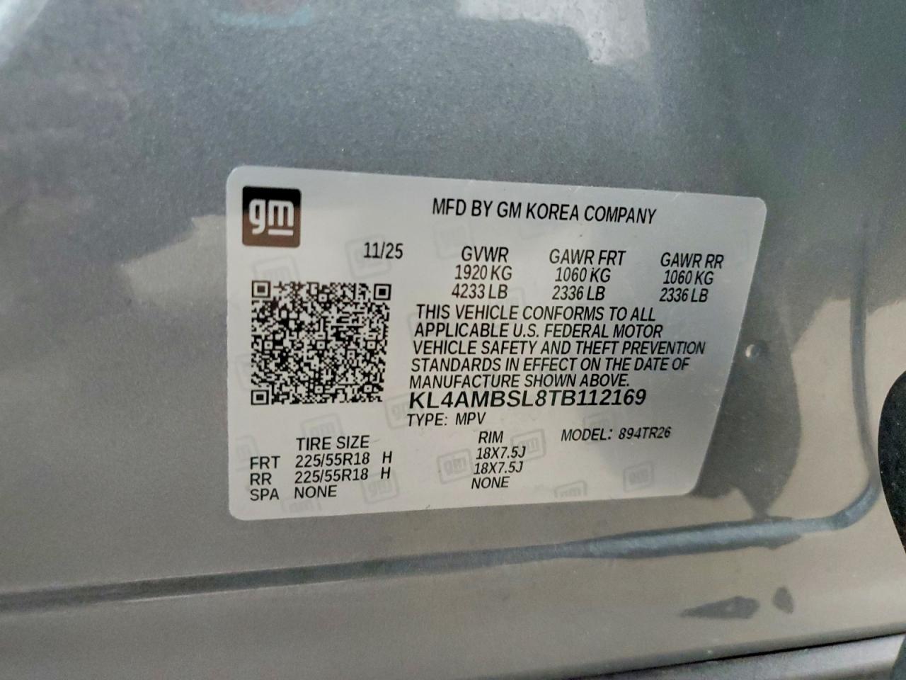 2026 Buick Encore Gx Preferred Gray vin: KL4AMBSL8TB112169
