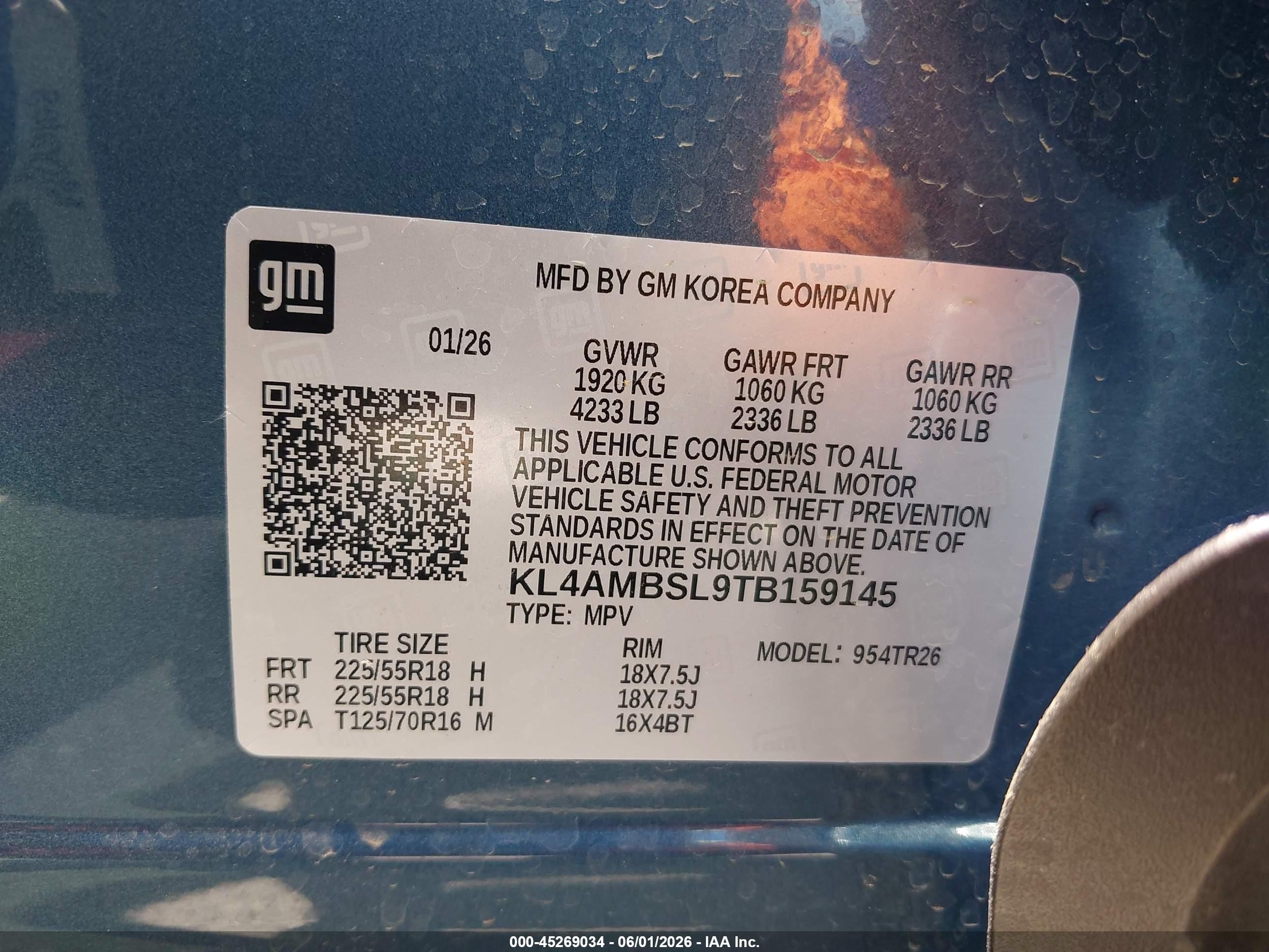 2026 Buick Encore Gx Preferred Fwd Синий vin: KL4AMBSL9TB159145