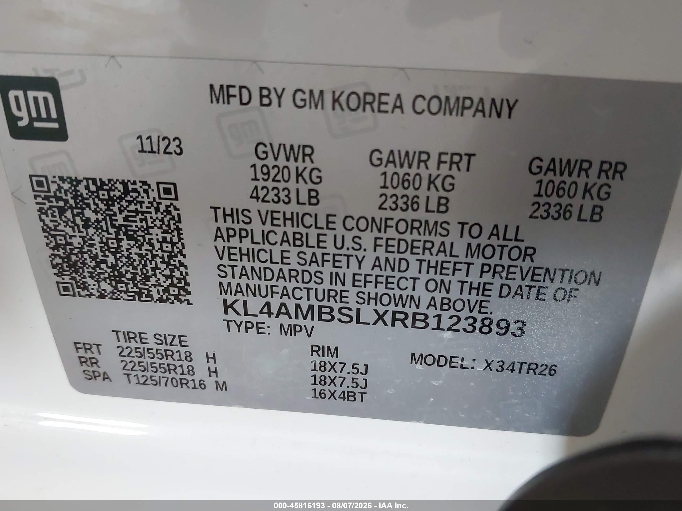 2024 Buick Encore Gx Preferred Fwd White vin: KL4AMBSLXRB123893