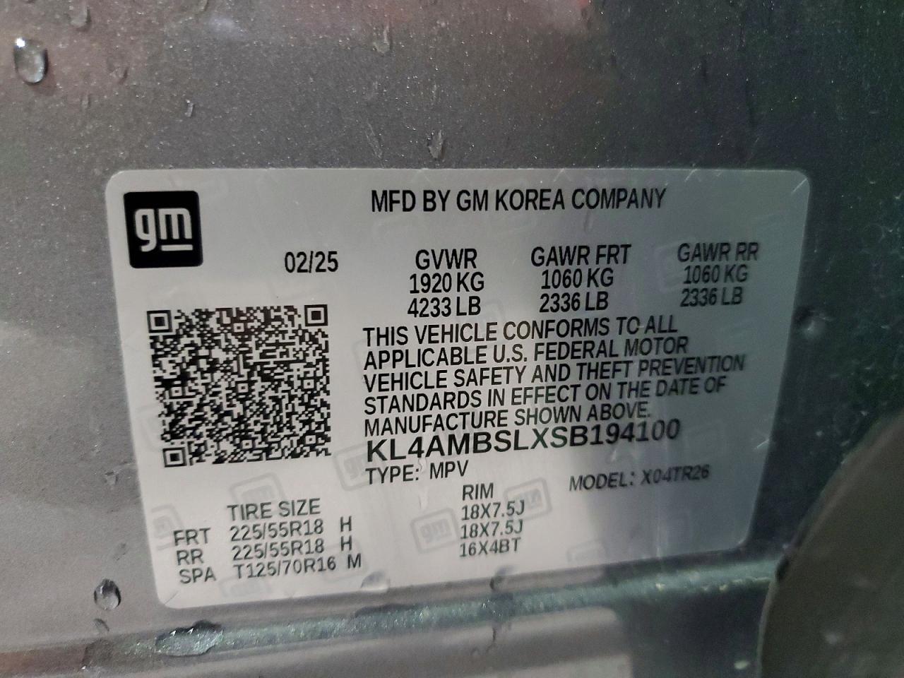 2025 Buick Encore Gx Preferred Silver vin: KL4AMBSLXSB194100